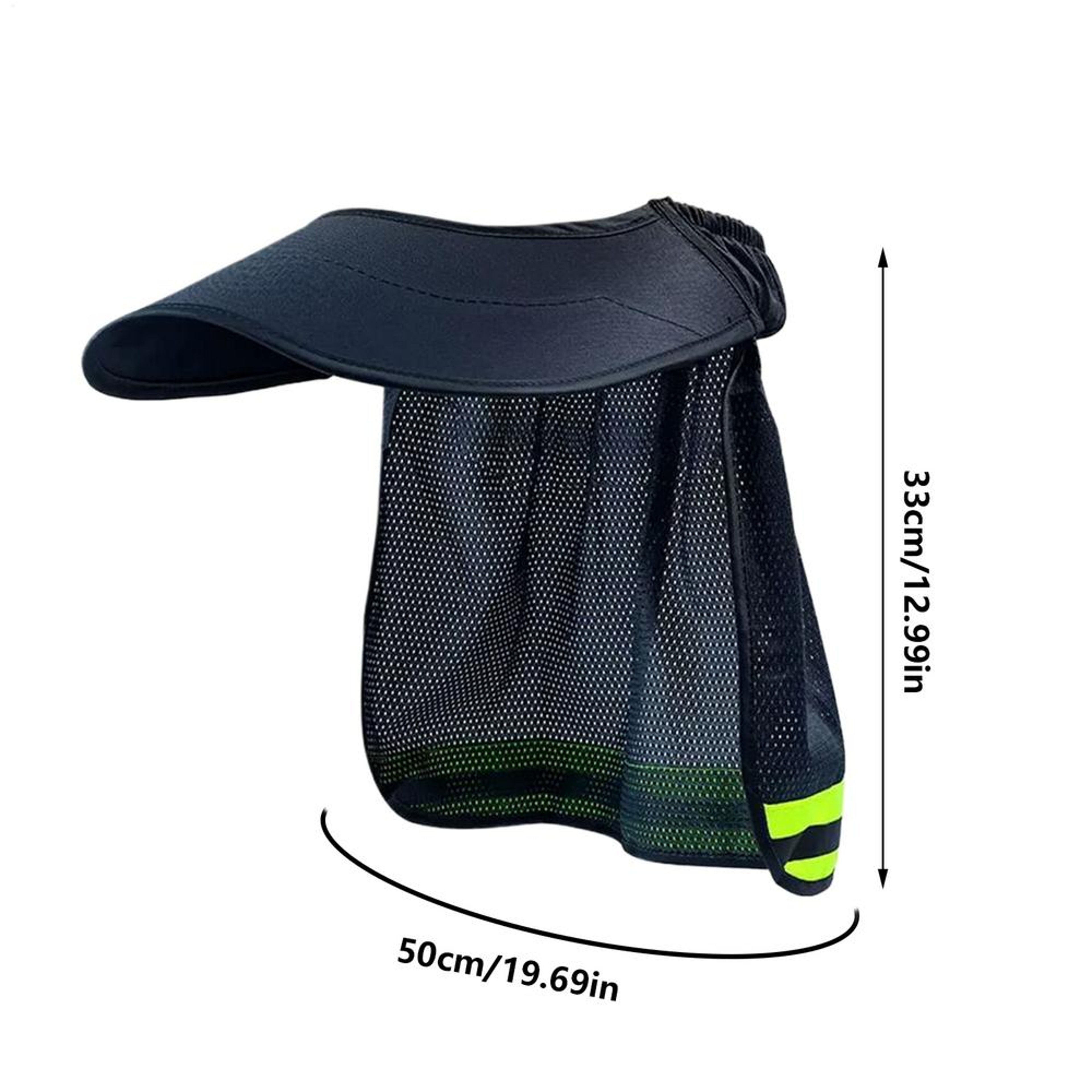Reflective Hard Hat Sun Shade with Neck Visor for Outdoor Construction Work – view 7