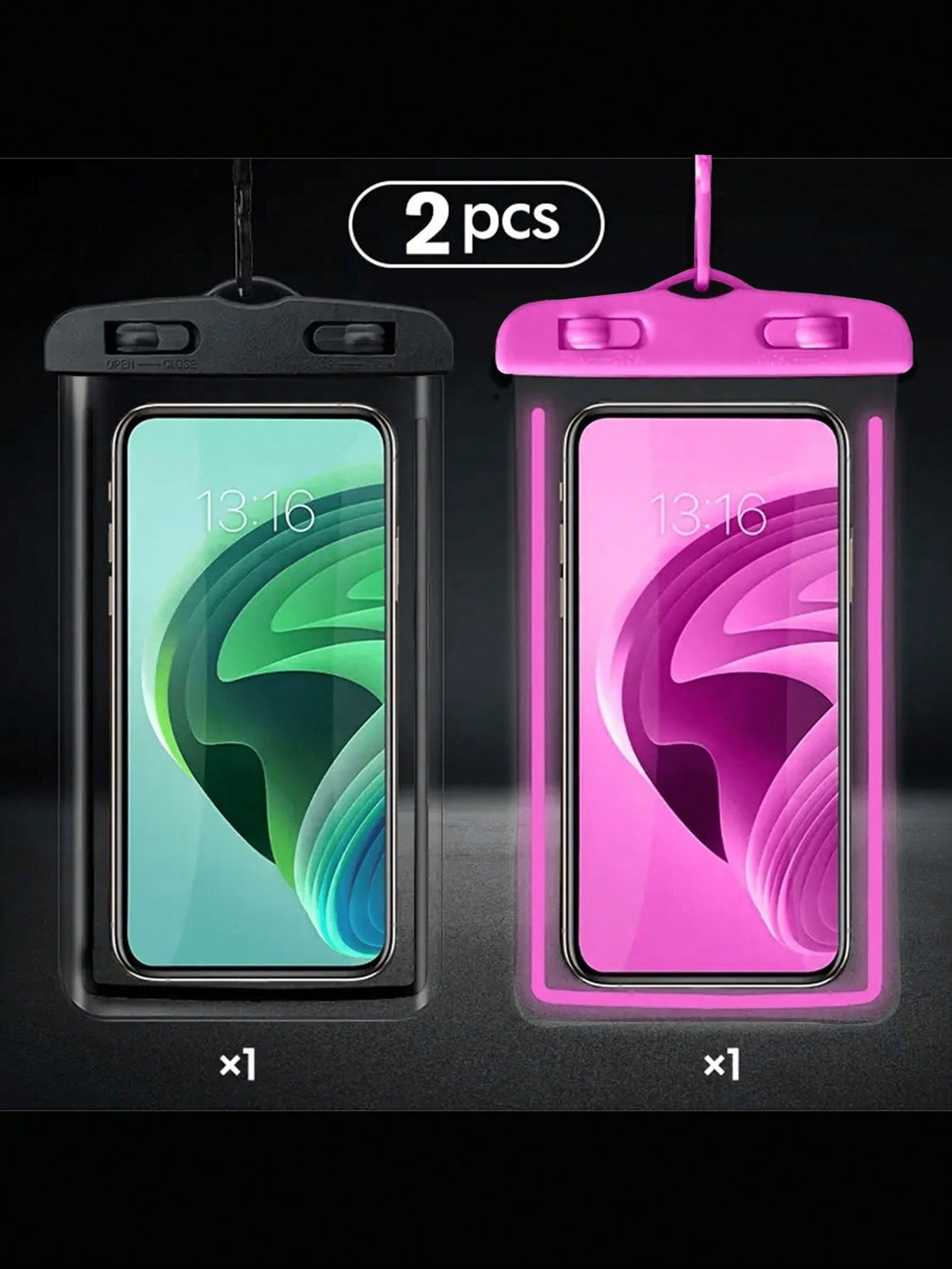 Luminous Waterproof Phone Pouch With Touch Screen Case 7