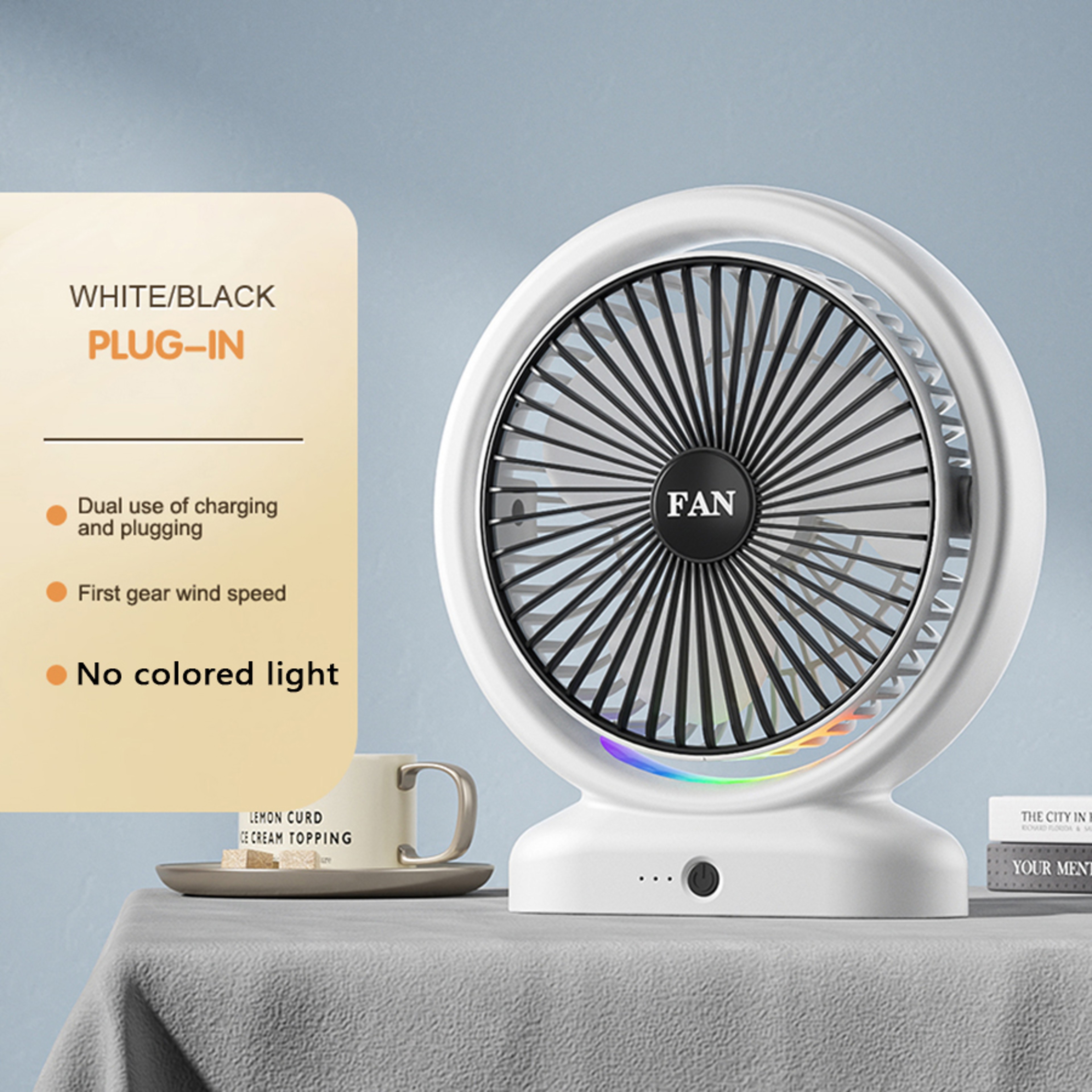 Multi Angle Desktop Circulating Fan Portable Plug In Desk Fan For Office And Bedroom 6