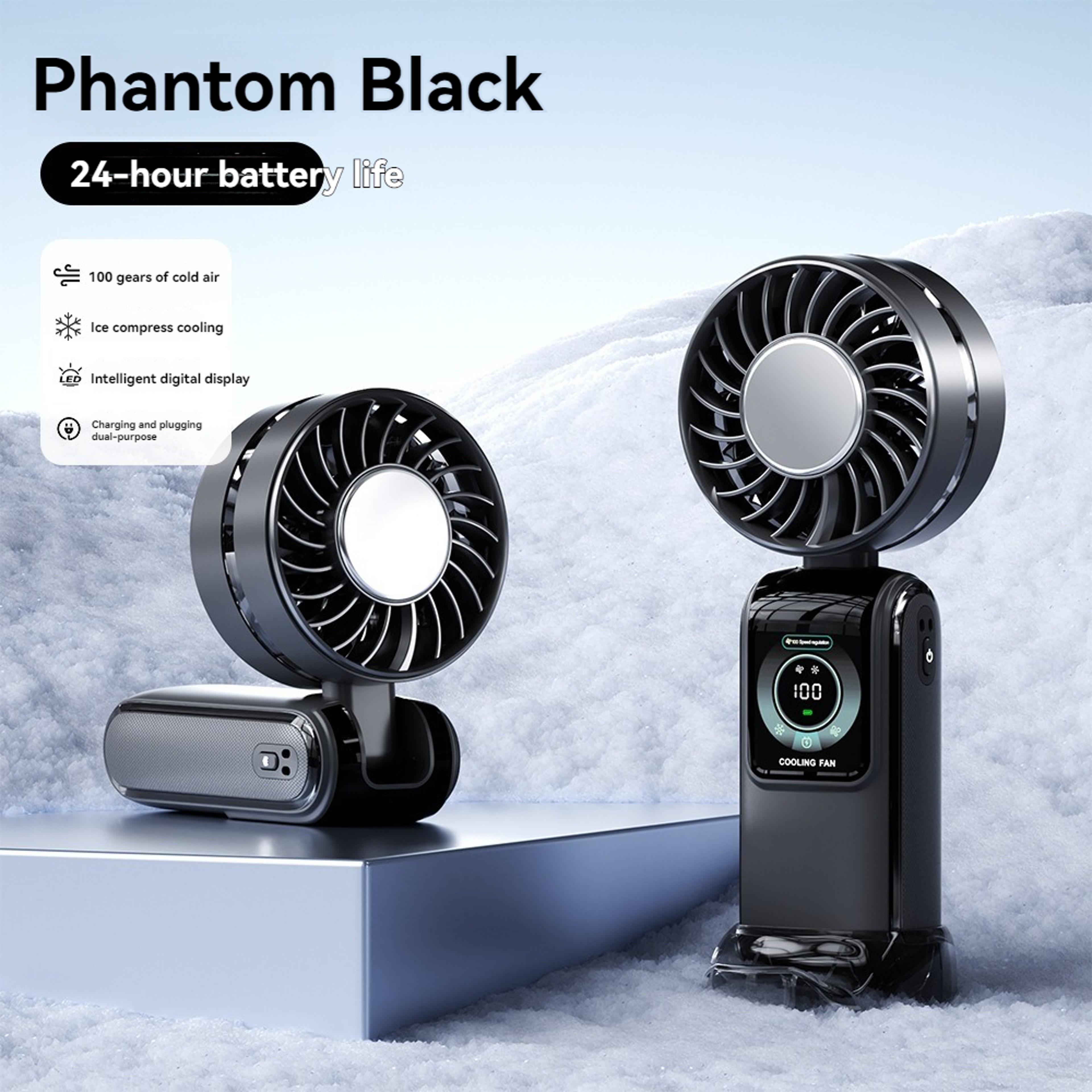 Ice Cool Semiconductor Cooling Fan With Digital Display 4