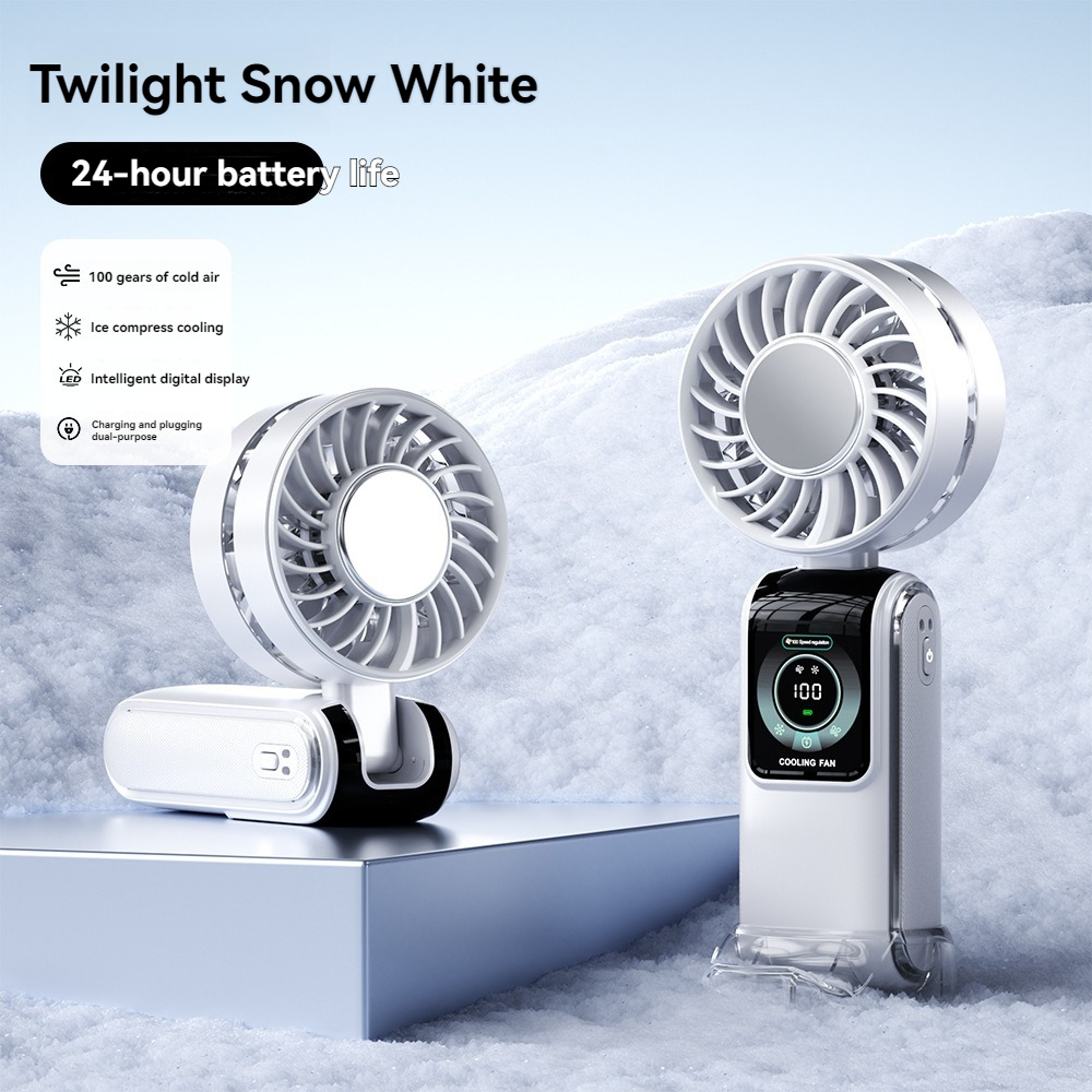 Ice Cool Semiconductor Cooling Fan With Digital Display 6