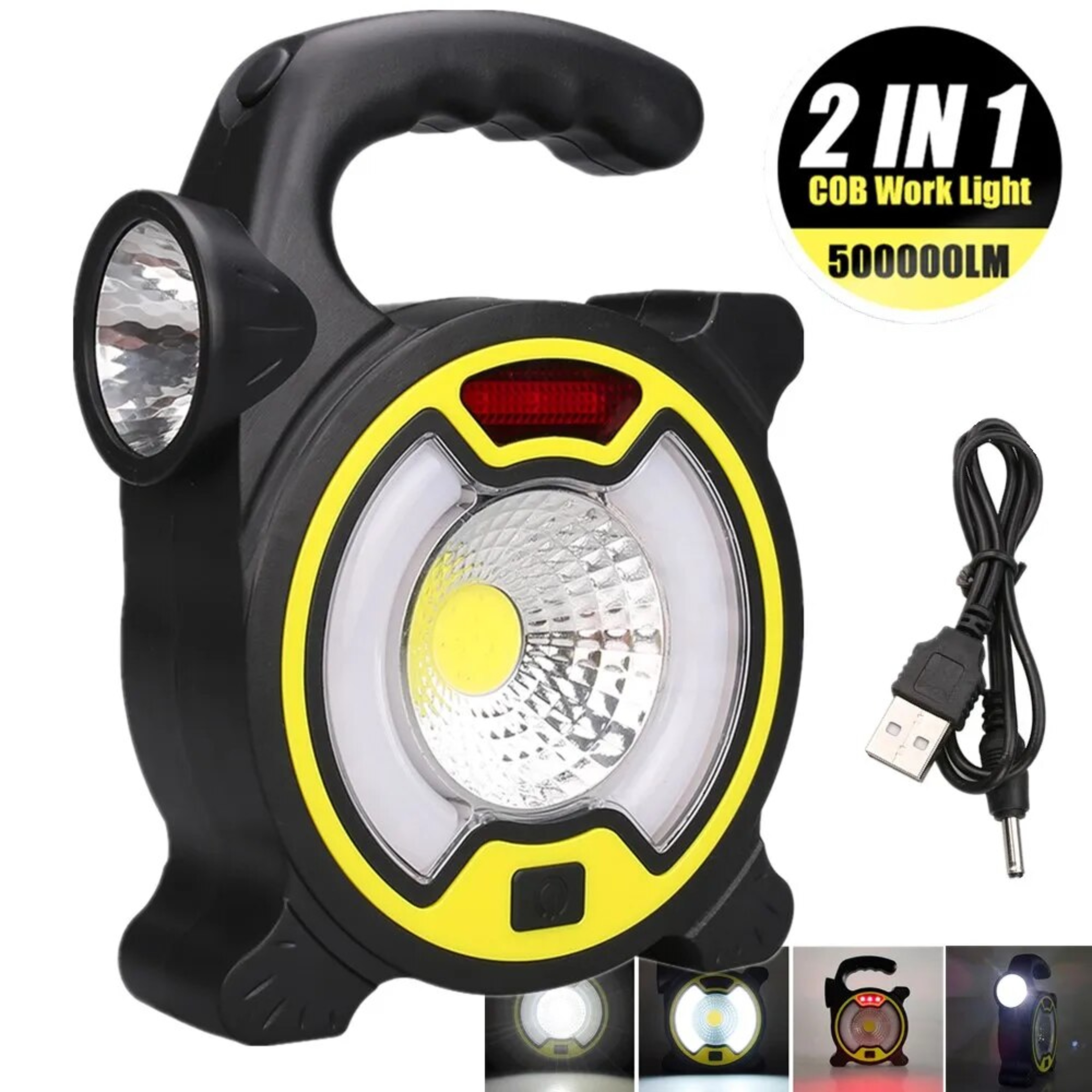 2VTR30WLEDPortableRechargeableFloodlightWaterproofSpotlightBatteryPoweredSearchlightOutdoo