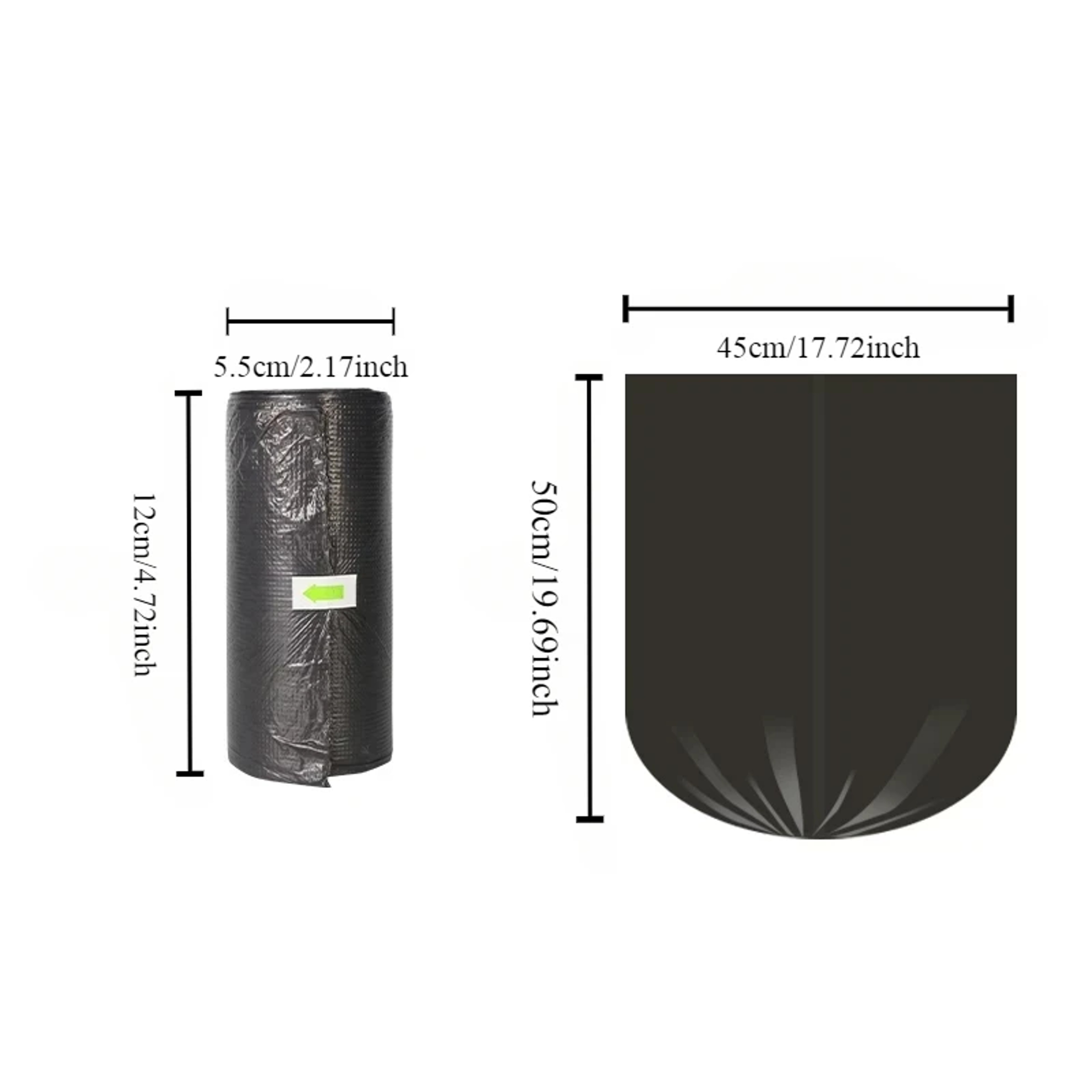 Thicken Disposable Garbage Bags 100 Pack Kitchen Trash Can Liners Leak Proof & Durable Waste Bags – view 2