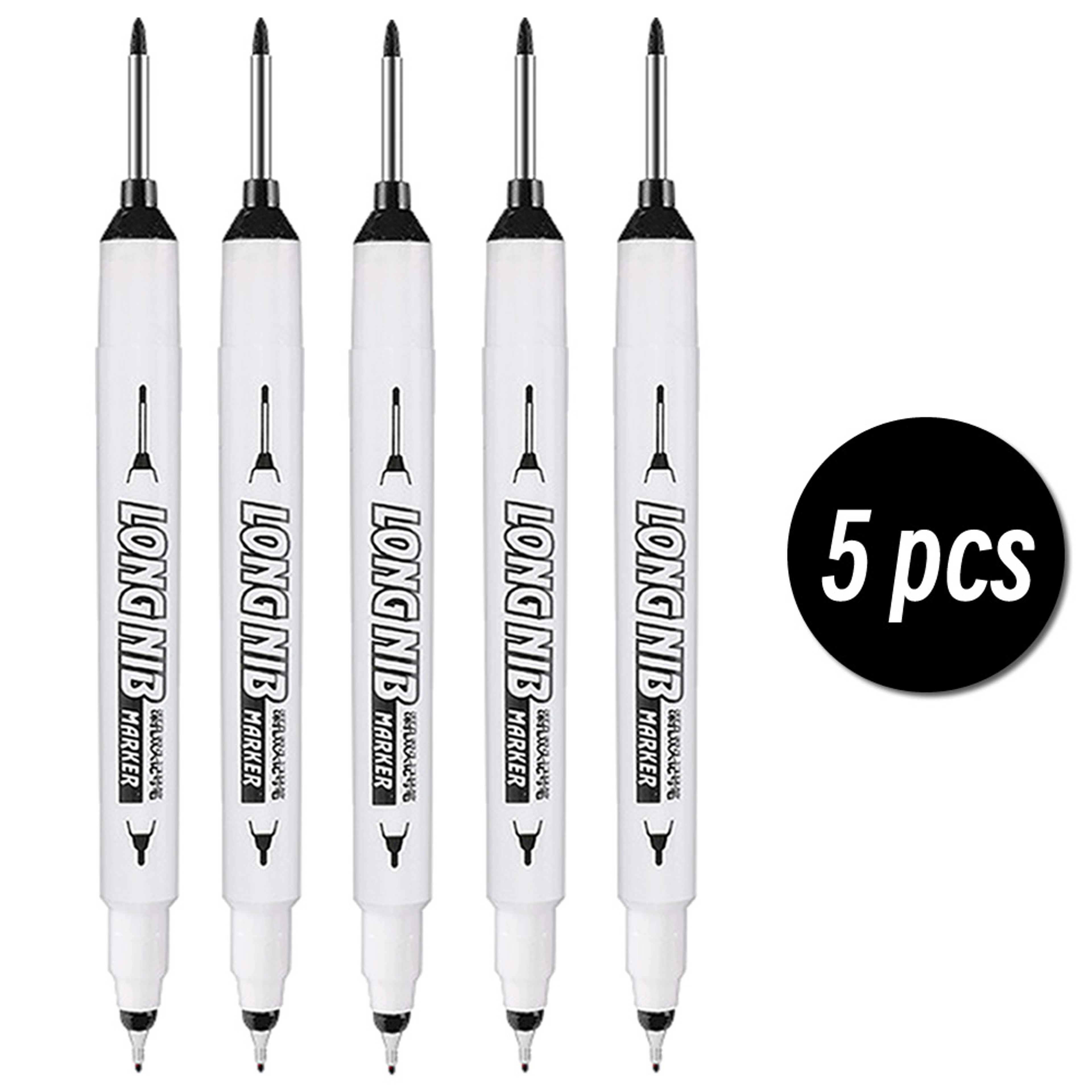 DoubleTip Deep Hole Long Head Nib Markers Waterproof MultiPurpose Pen For Metal Woodworking  Bathro 7