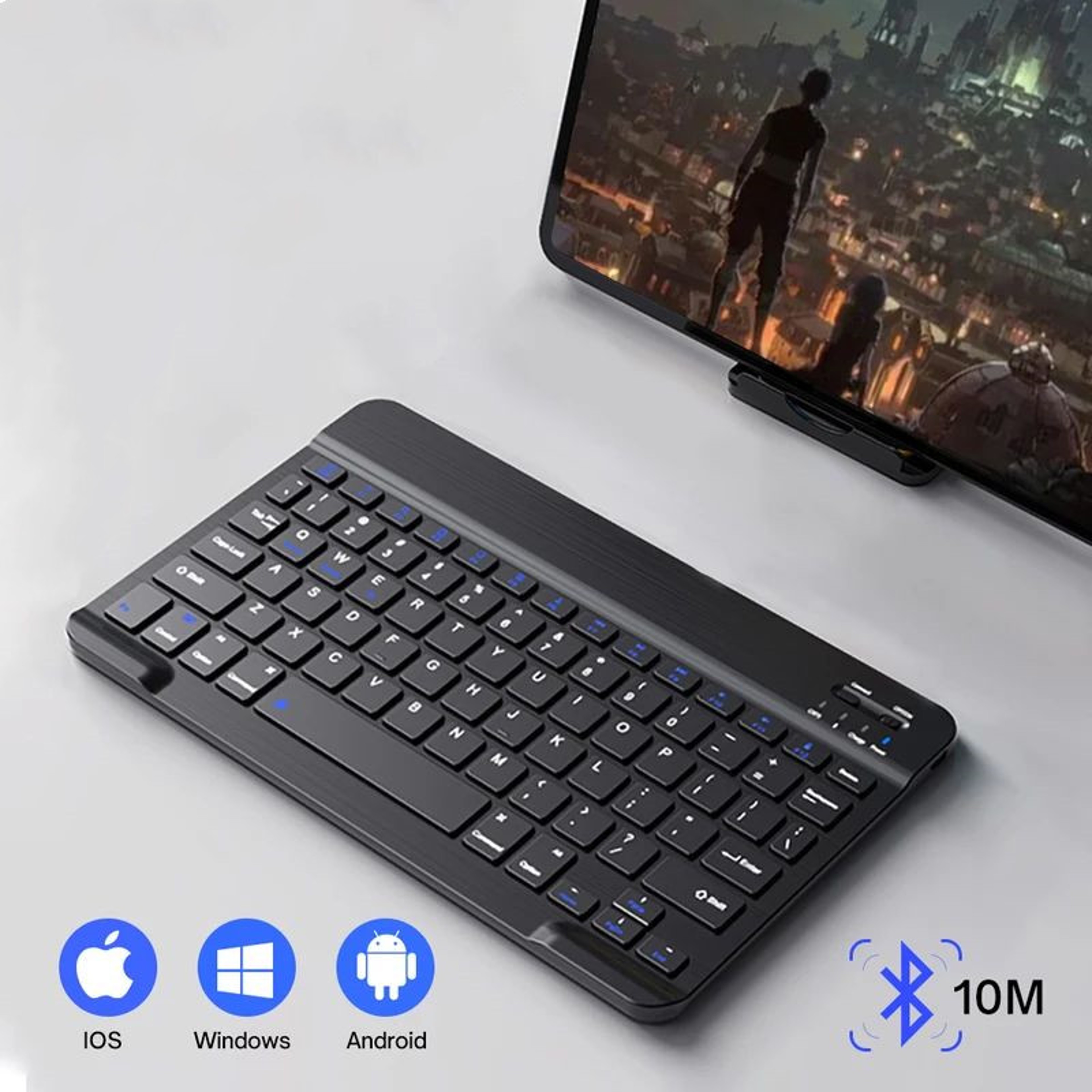 Wireless Keyboard For Laptop Tablet IPad Bluetooth Rechargeable Keyboard Compatible With IOS Androi 1