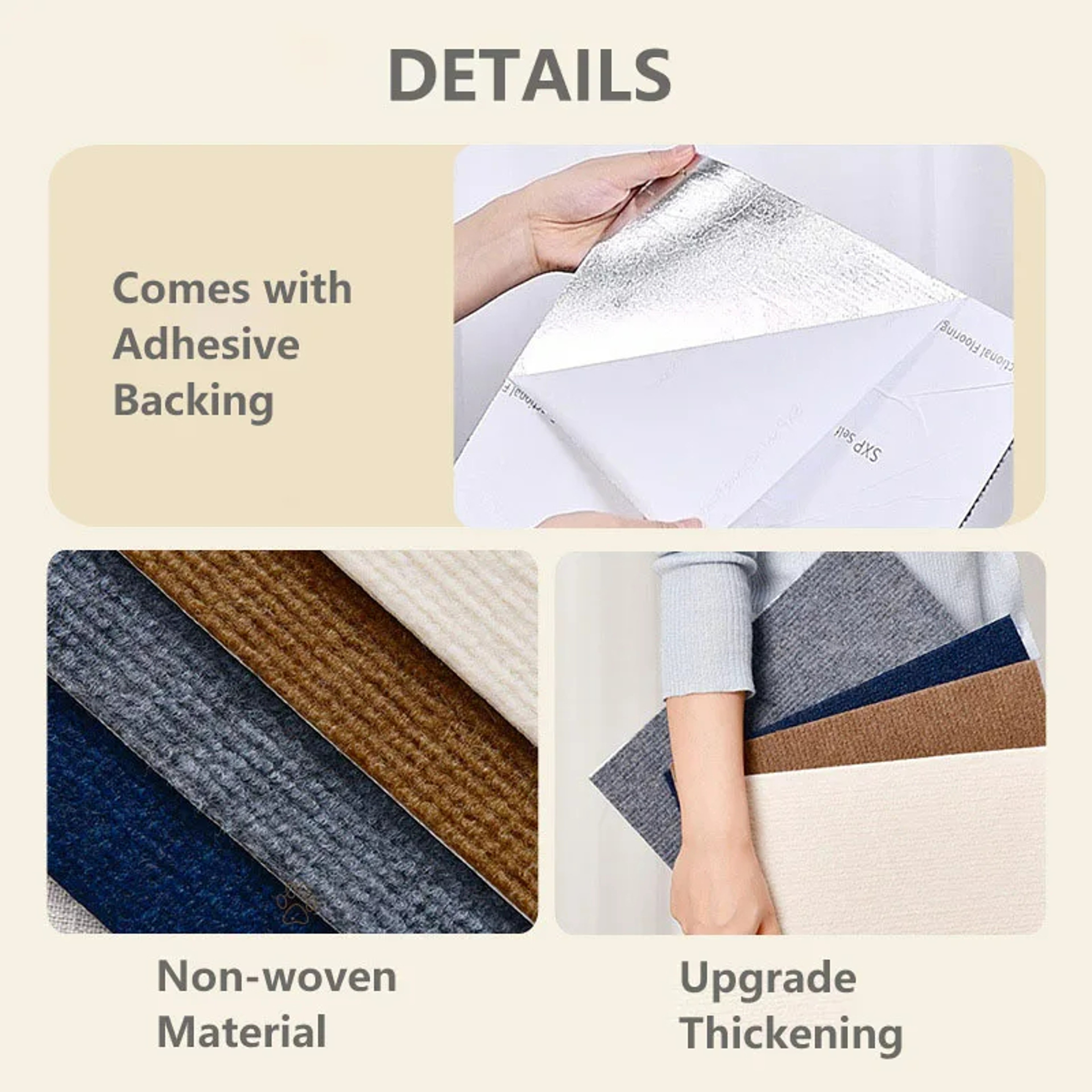 Self-Adhesive Cat Scratching Mat Reusable Cat Scratcher Sofa Tape for Furniture Protection, Scratch Board for Cats. – view 5