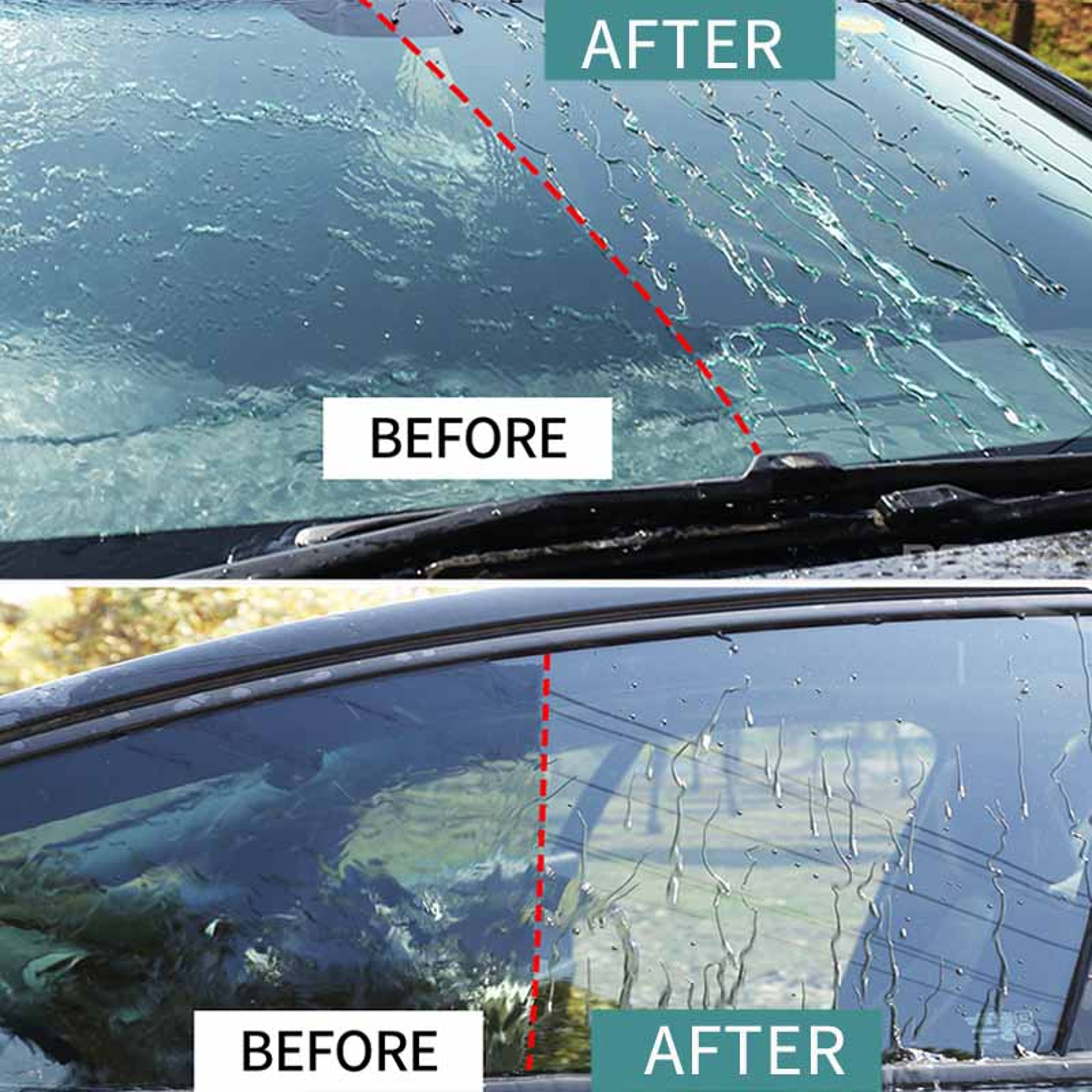 Car Glass Hydrophobic Nano Spray, Waterproof Coating for Windshield, Rearview Mirror & Auto Glass, Rain Repellent – view 2