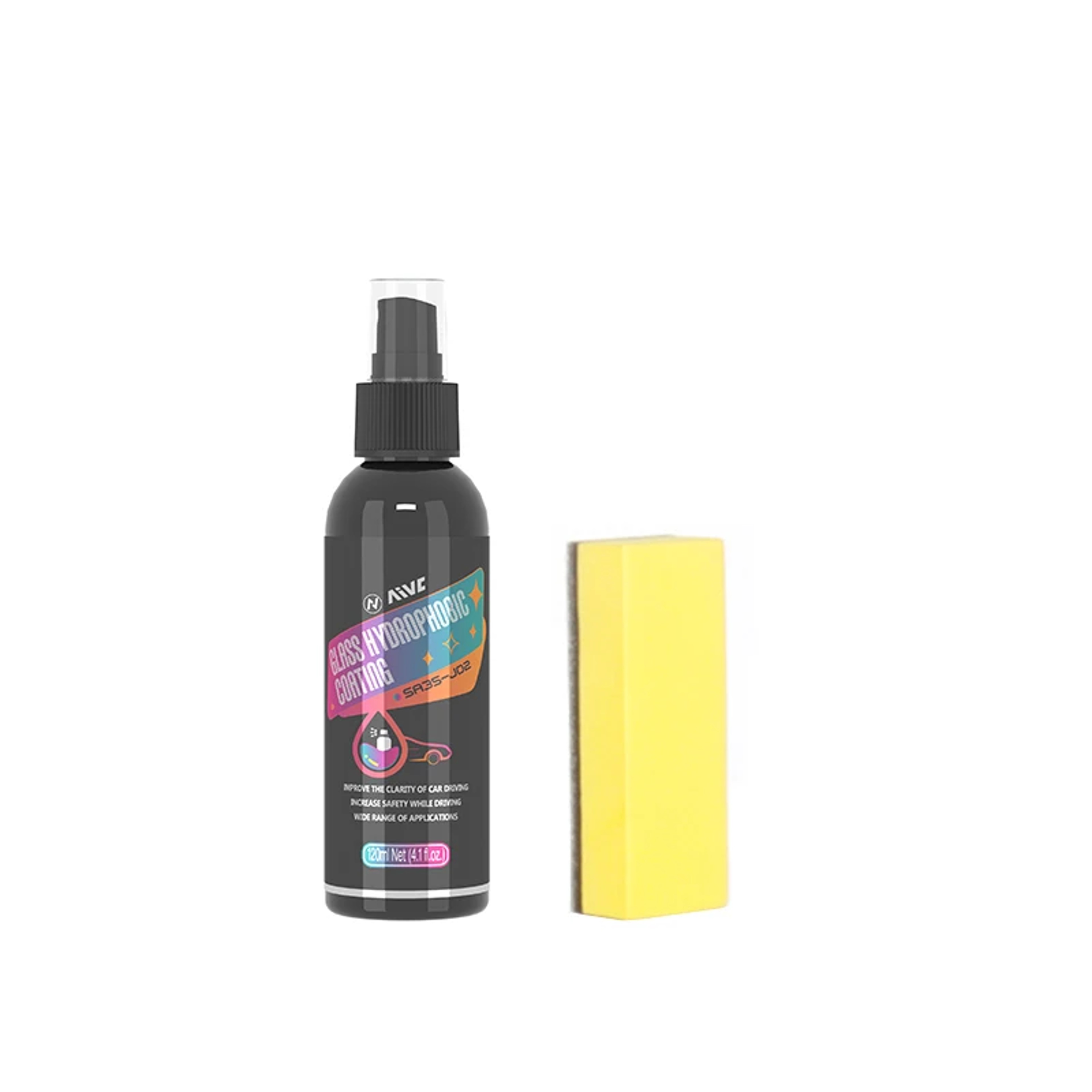 Car Glass Hydrophobic Nano Spray, Waterproof Coating for Windshield, Rearview Mirror & Auto Glass, Rain Repellent – view 7
