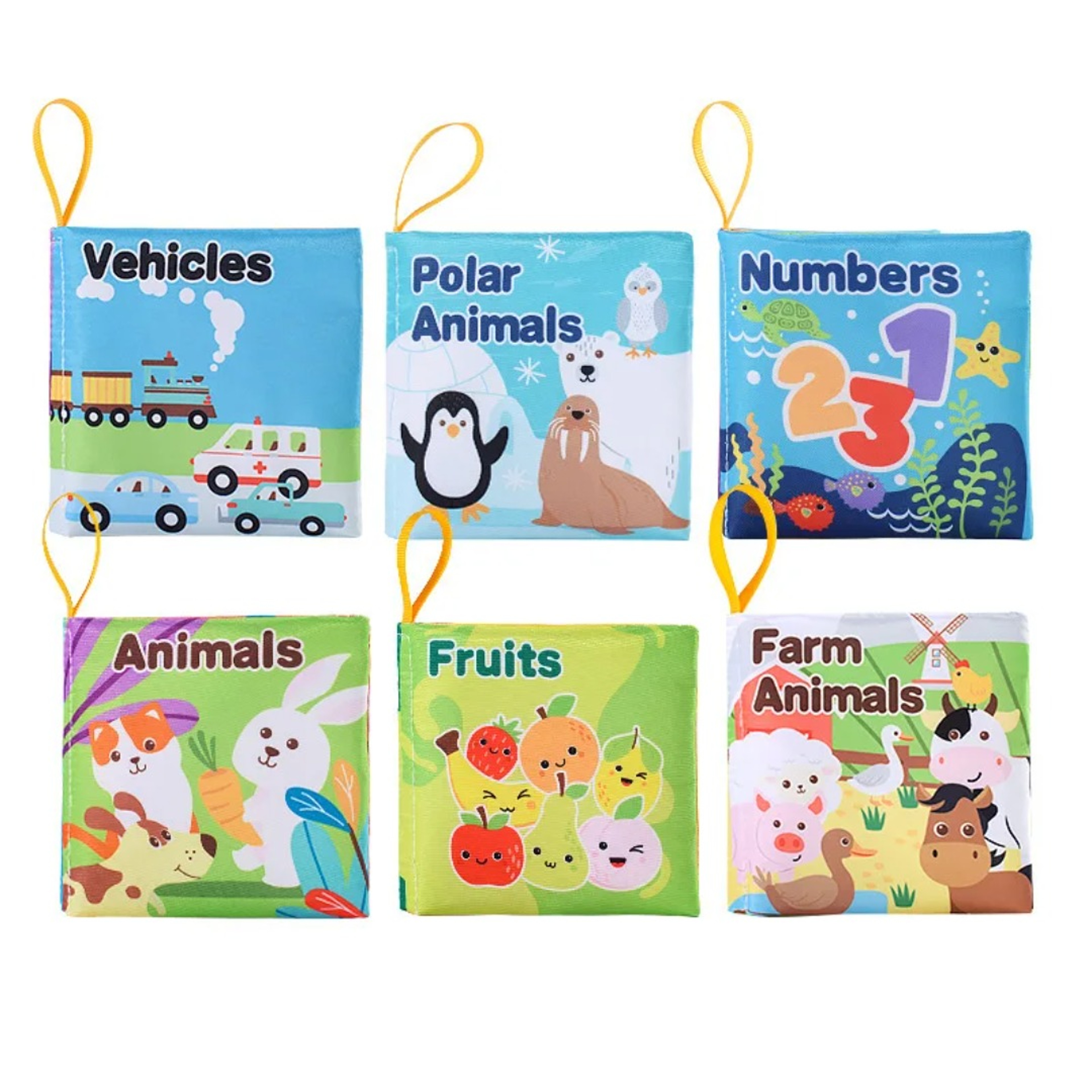 Soft Baby Visual Stimulus Cloth Book, Interactive Sensory Activity Fabric Book for Montessori Early Educational Learning – view 4