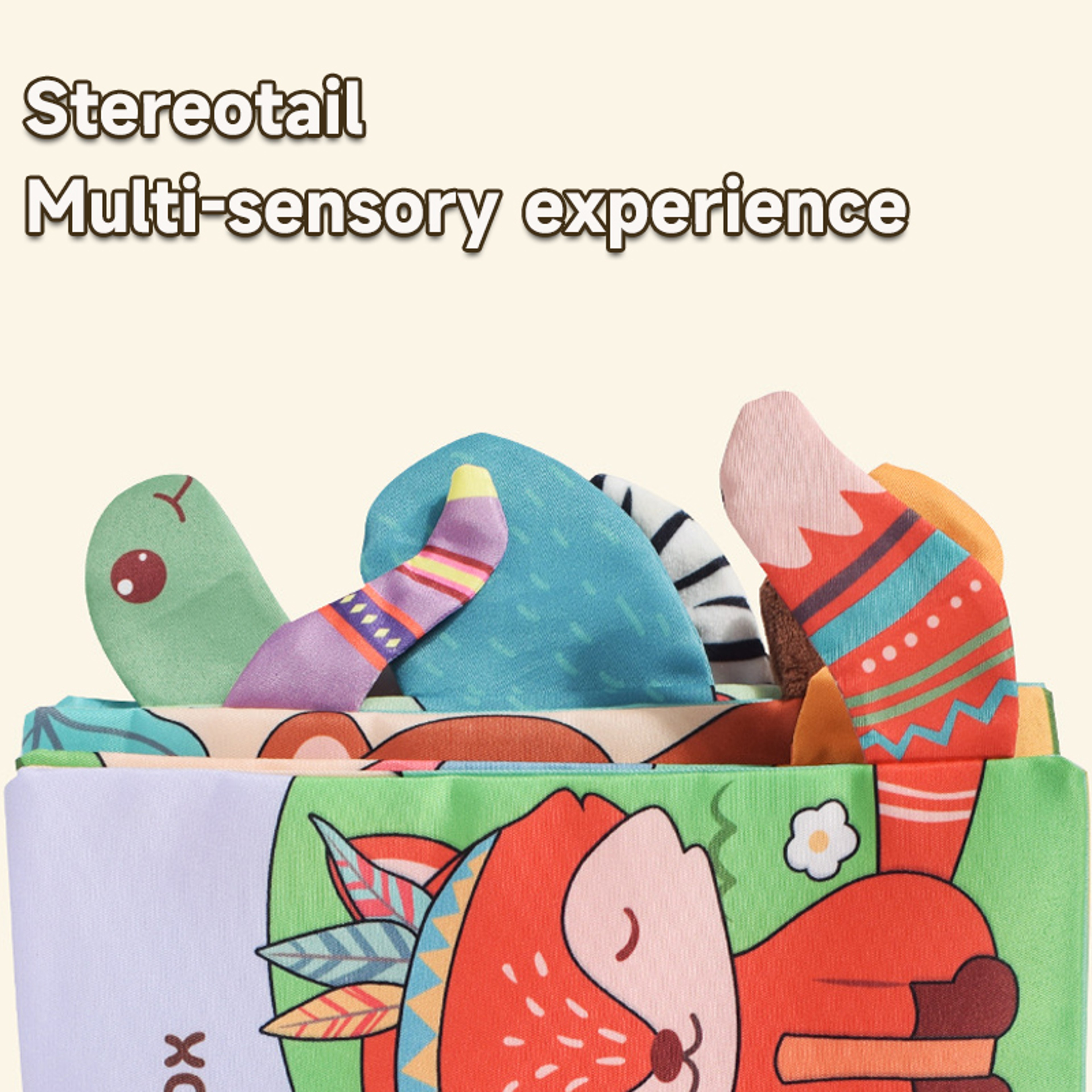 Baby Puzzle Early Education Toys – 3D Animal Cognize Cloth Book, Washable & Tearable Color Cartoon Book for Toddlers – view 6