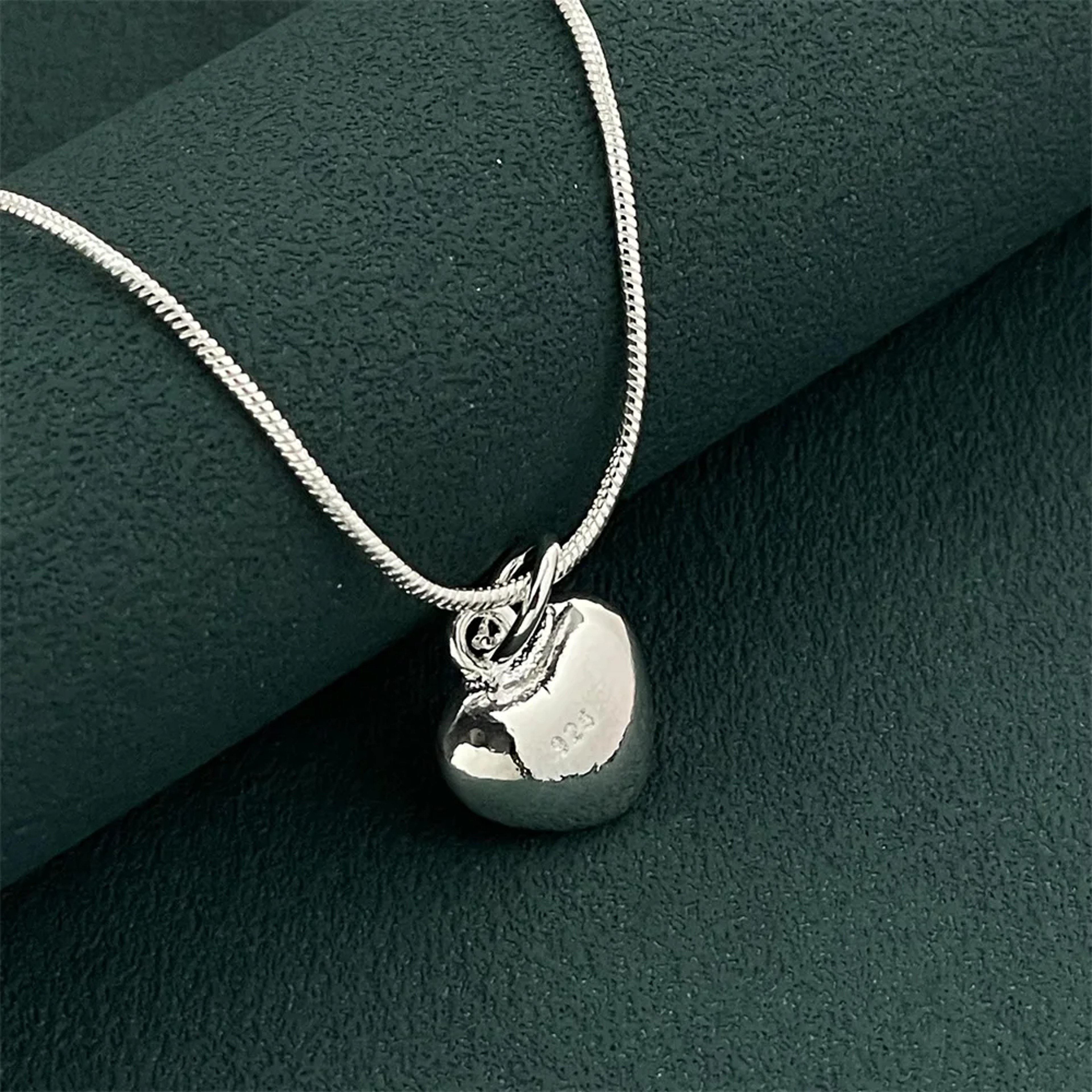 Elegant 925 Sterling Silver Heart Necklace for Women, Perfect Wedding, Banquet, Birthday & Festival Jewelry Gift – view 3