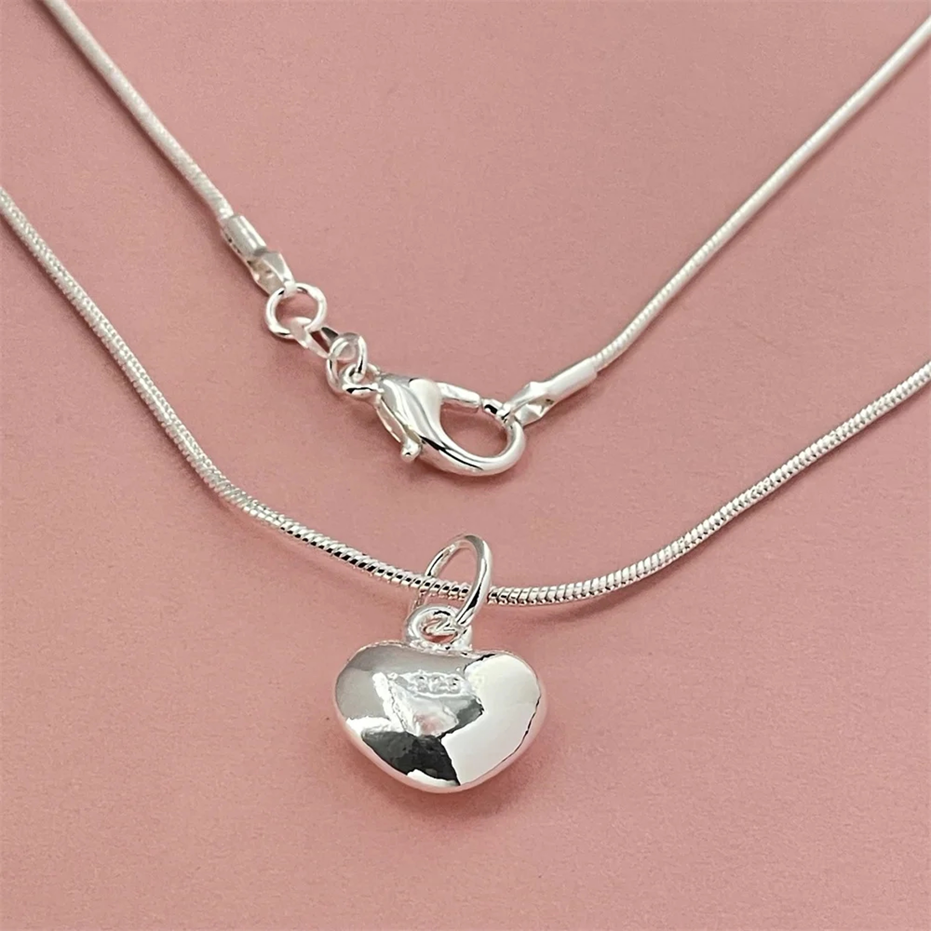 Elegant 925 Sterling Silver Heart Necklace for Women, Perfect Wedding, Banquet, Birthday & Festival Jewelry Gift – view 6