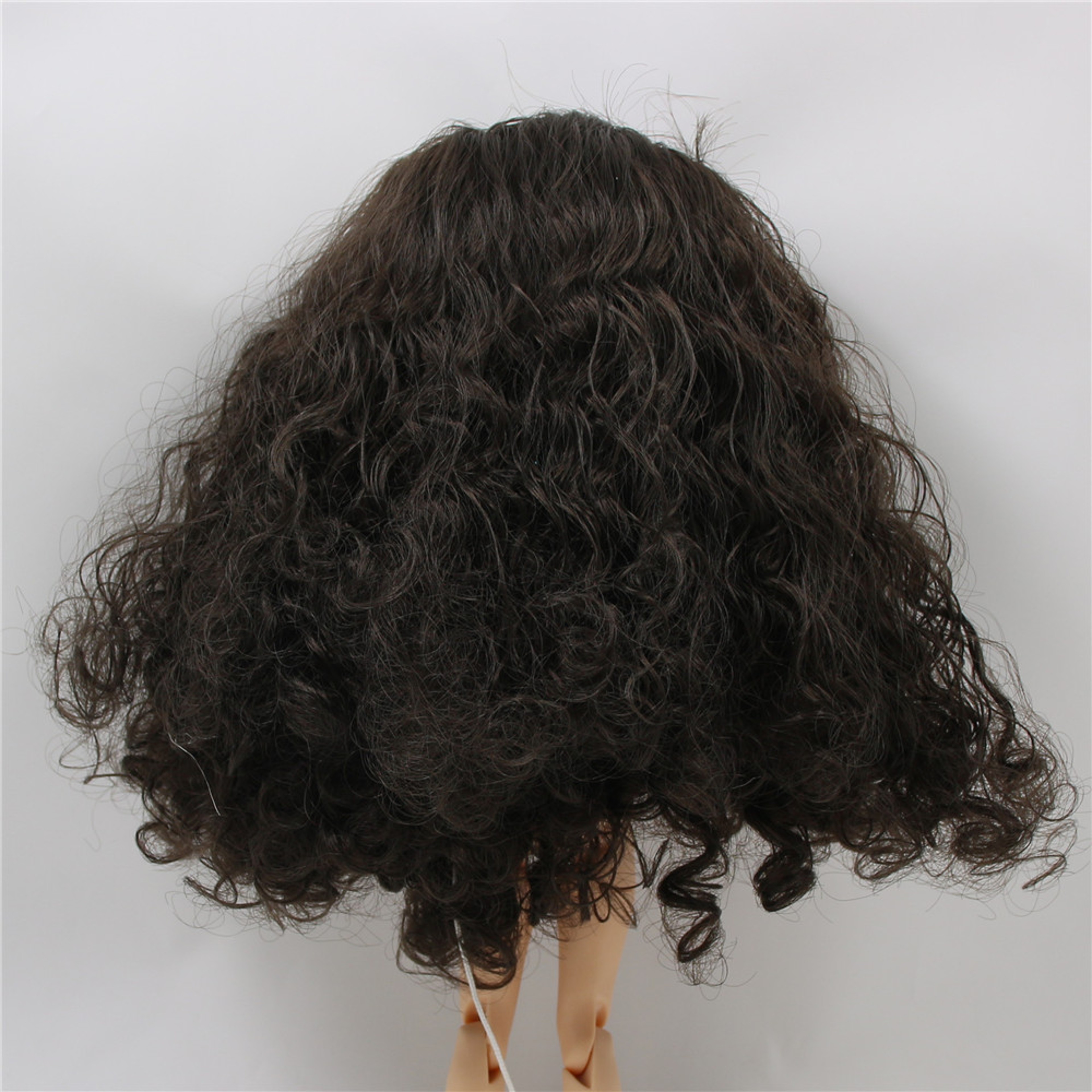 ICY Blyth Doll Wig Hair RBL Scalp & Dome, Dark Brown Long Hair for Custom Doll DIY Accessory – view 8