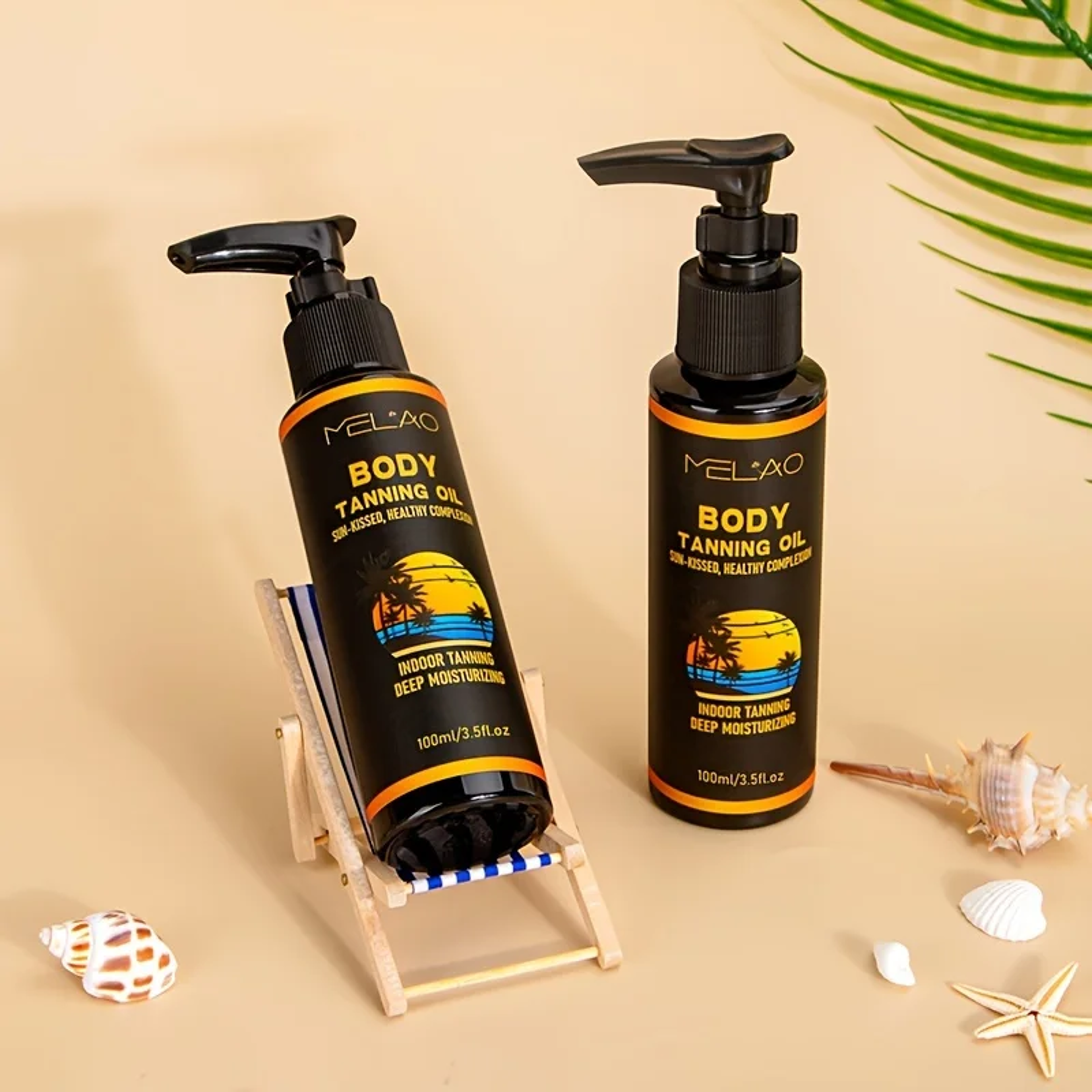 MELAO Tanning Oil Tanned Intensifier For Faster Darker Sun Tan Ultra Moisturizing Oils For Hydrated