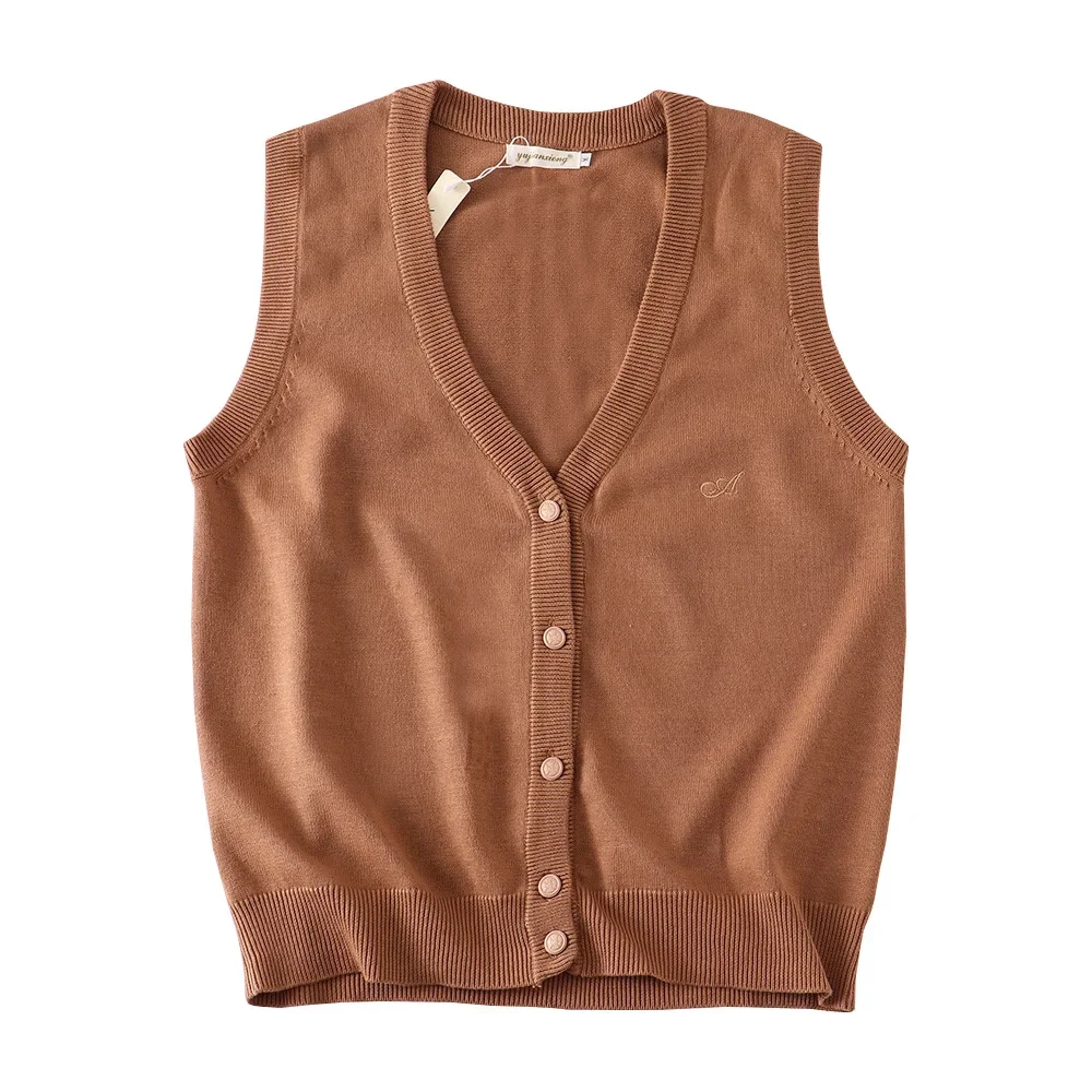 JK Uniform Knit Vest Gyaru School Cardigan Girls Preppy Sweater Vest For High School Class Autumn F 9