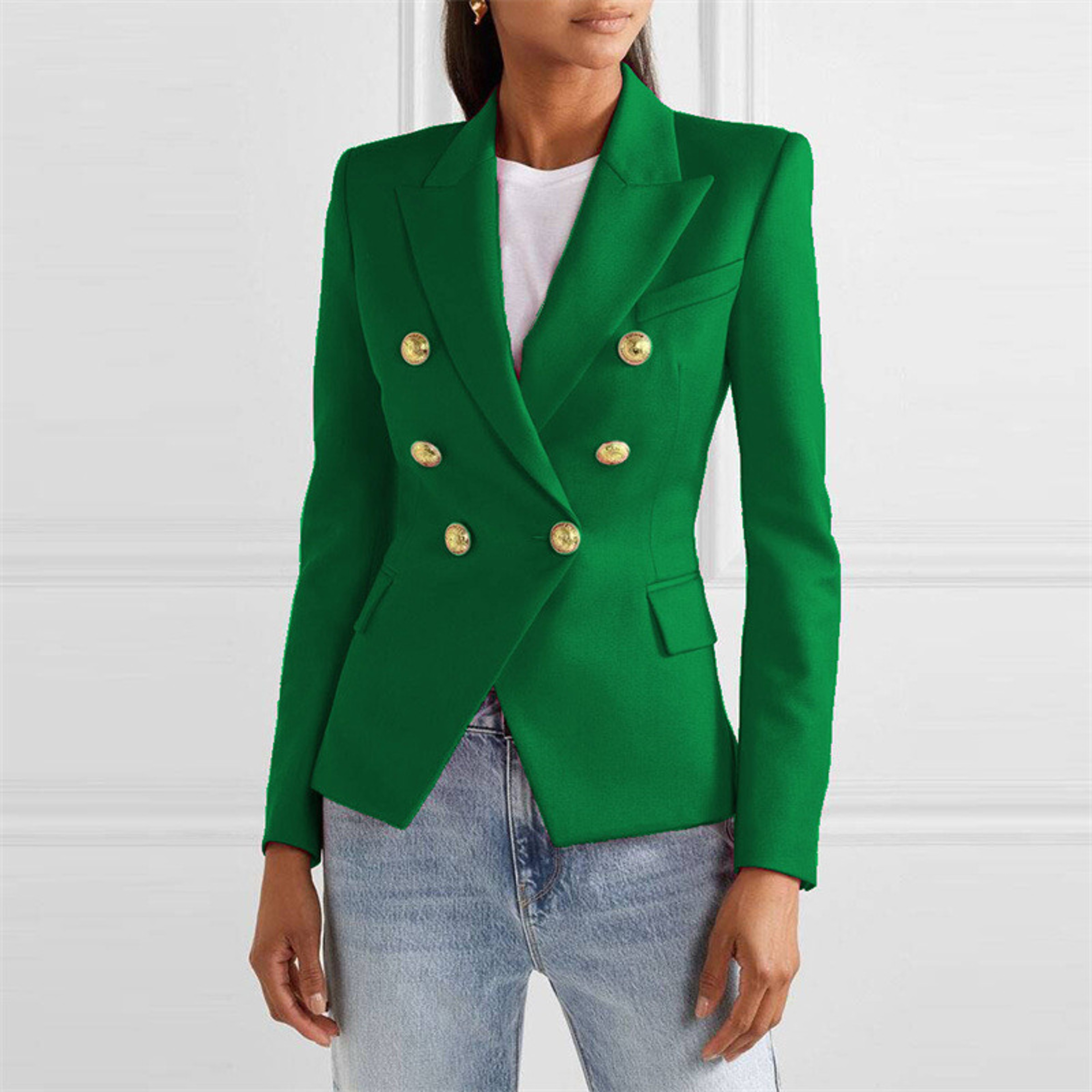 Fashion Casual Suit Blazers for Women, Solid Color Slim Fit Blazer, Spring and Autumn Jacket, Winter Office Wear – view 5
