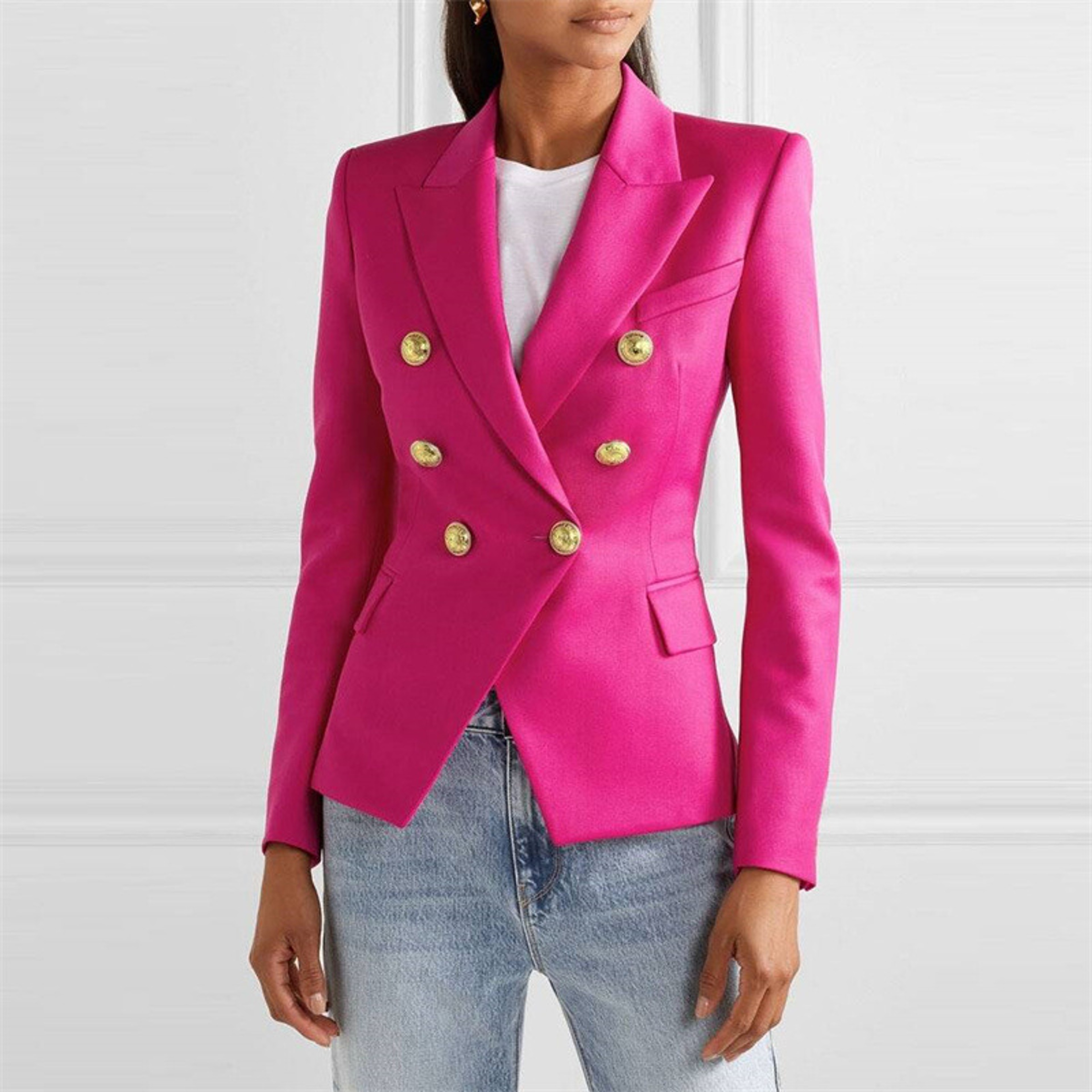 Fashion Casual Suit Blazers for Women, Solid Color Slim Fit Blazer, Spring and Autumn Jacket, Winter Office Wear – view 11