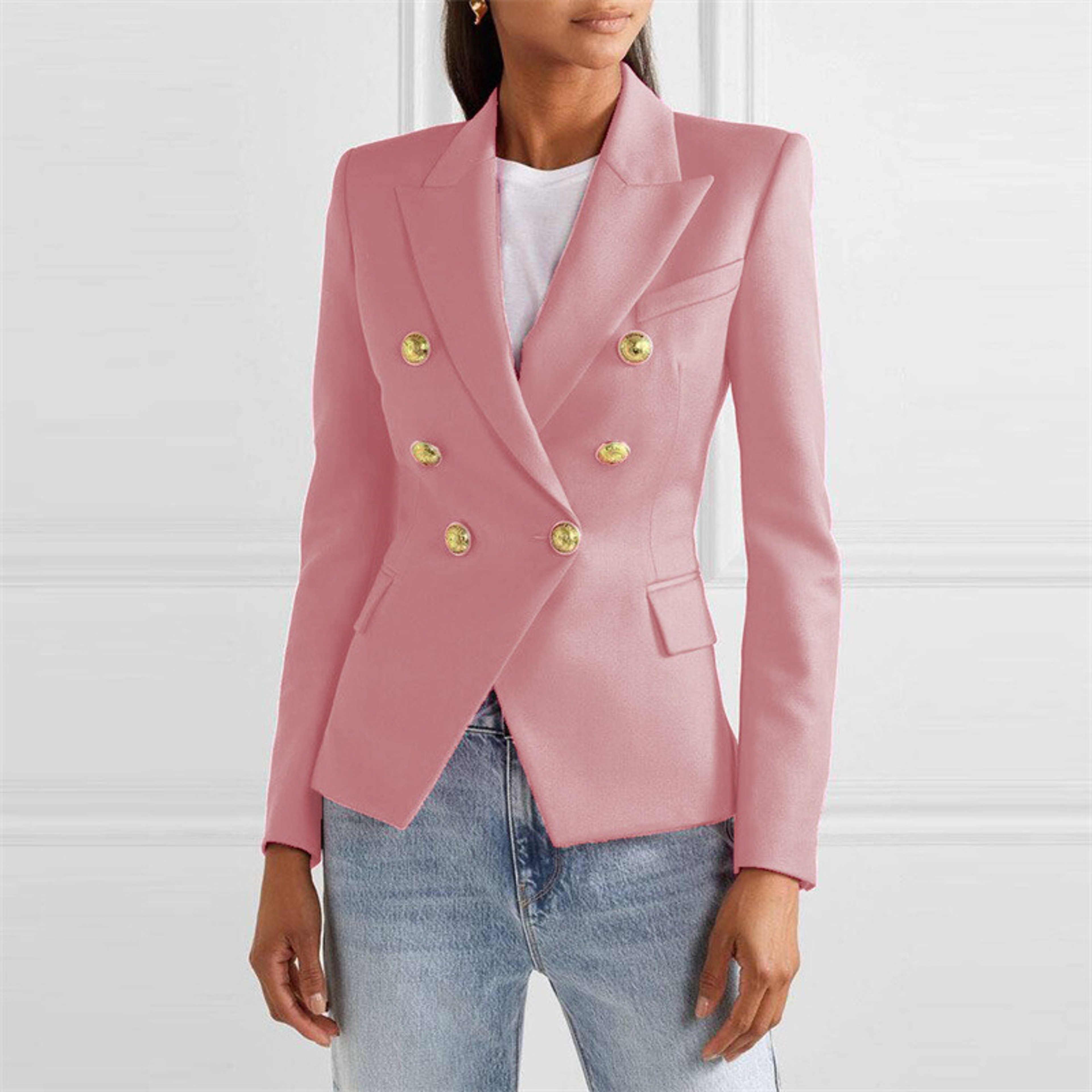 Fashion Casual Suit Blazers for Women, Solid Color Slim Fit Blazer, Spring and Autumn Jacket, Winter Office Wear – view 16