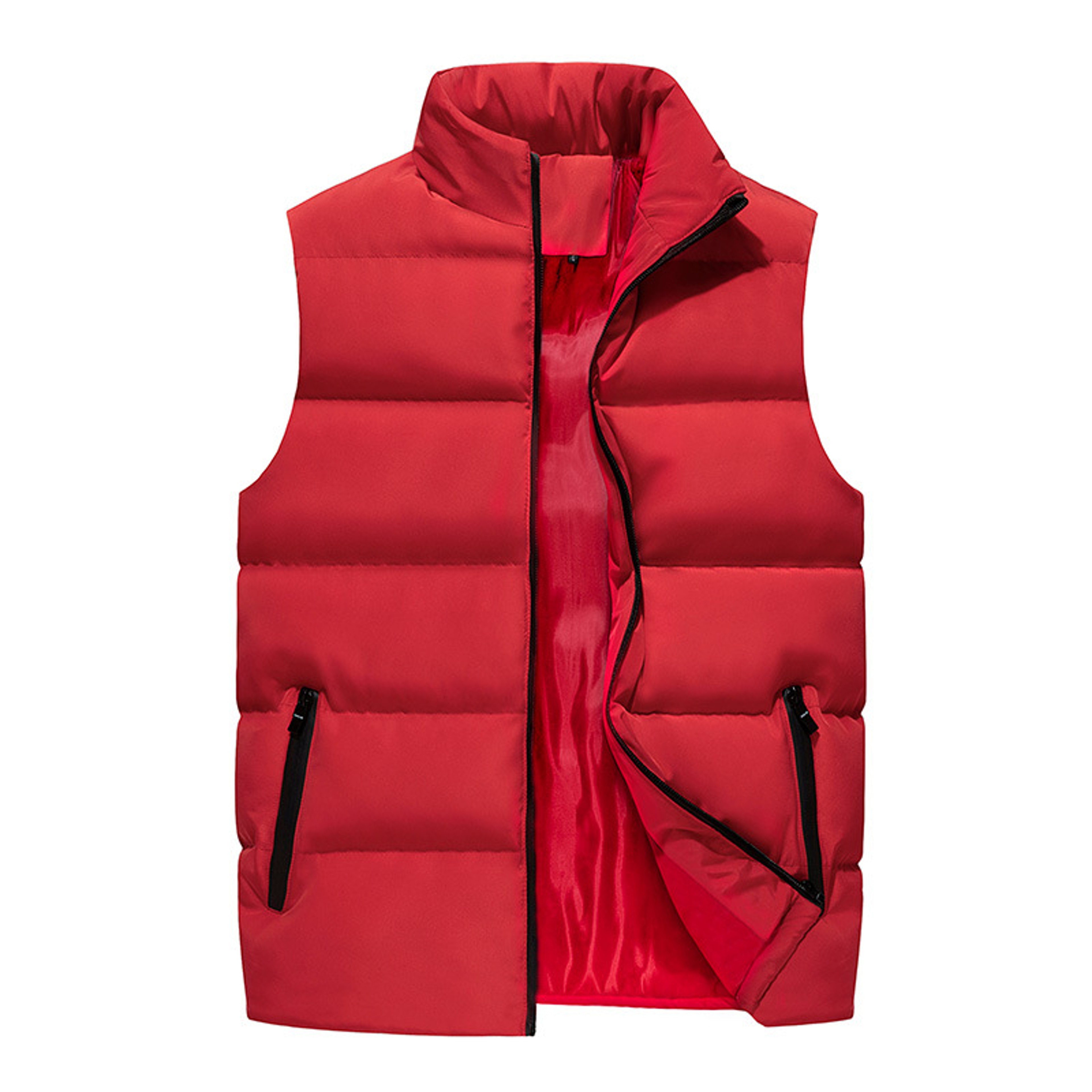 Men's Lightweight Winter Vest, Soft Padded Waistcoat, Windproof Sleeveless Outerwear for Outdoor Style – view 2