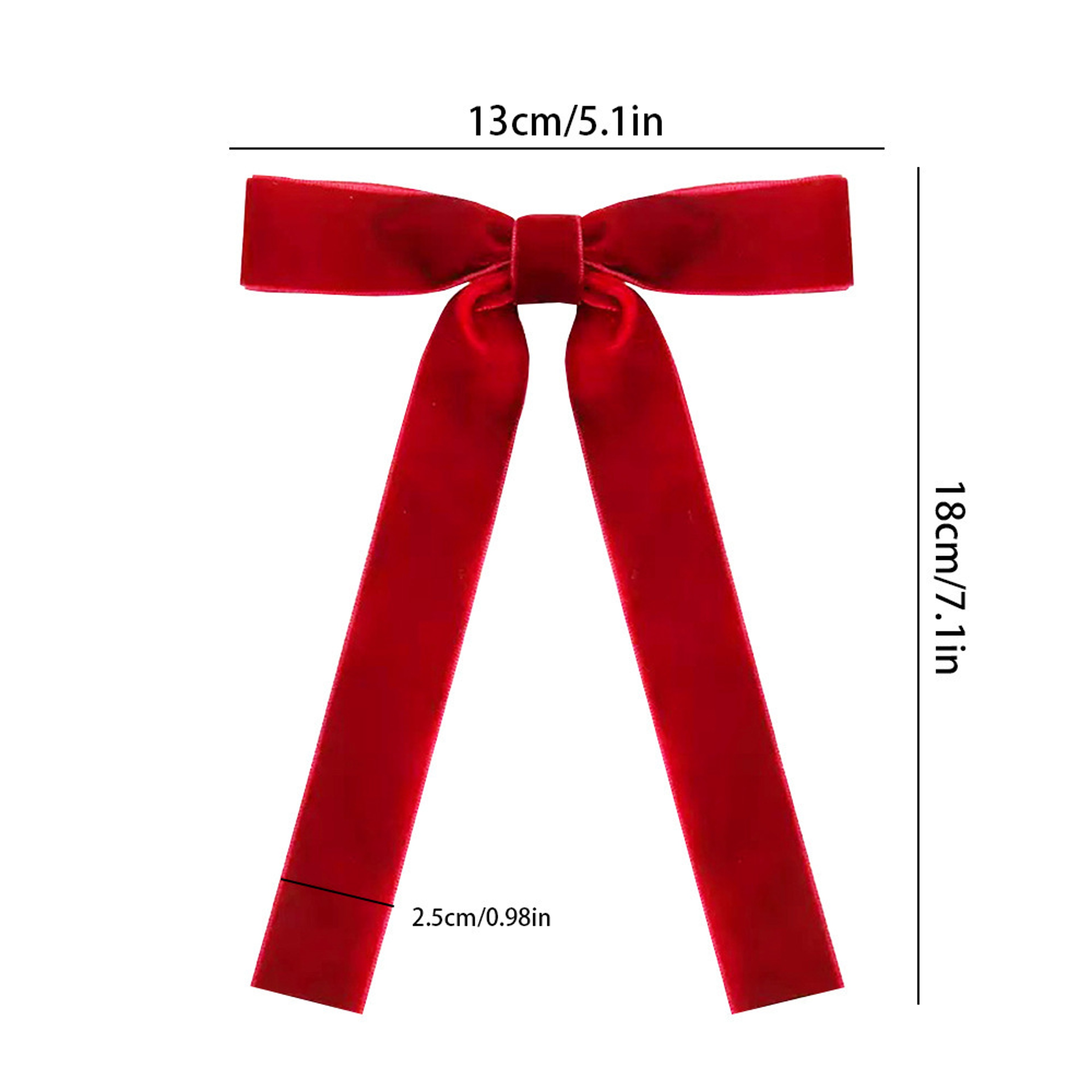 Vintage Velvet Bows, DIY Christmas Tree Decoration, Ribbon Bow Cable Tie, Gift Wrapping Christmas Decorations – view 7