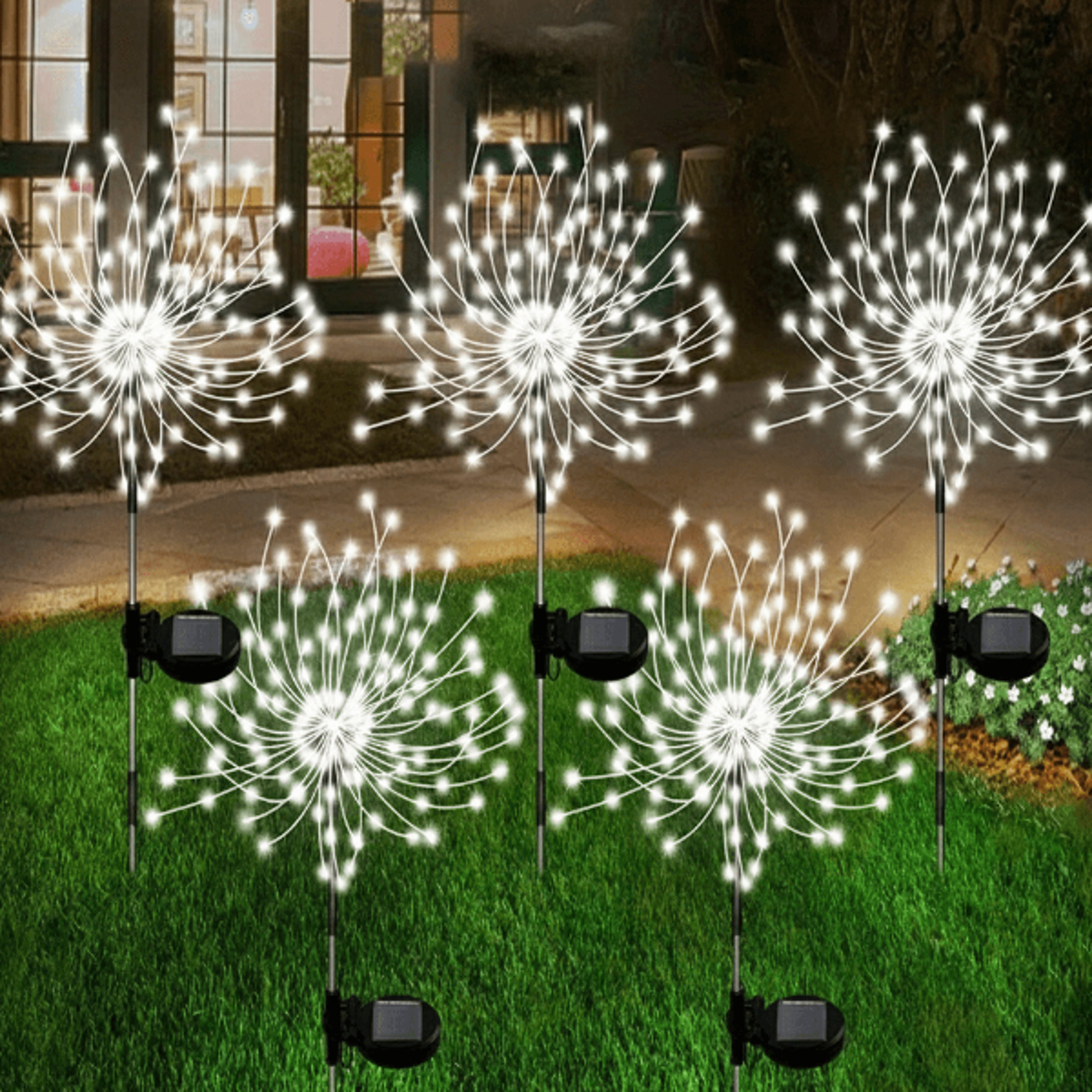 Holiday Lighting Firework Lights for Garden Patio Solar Fireworks Lights Outdoor Wedding Christma