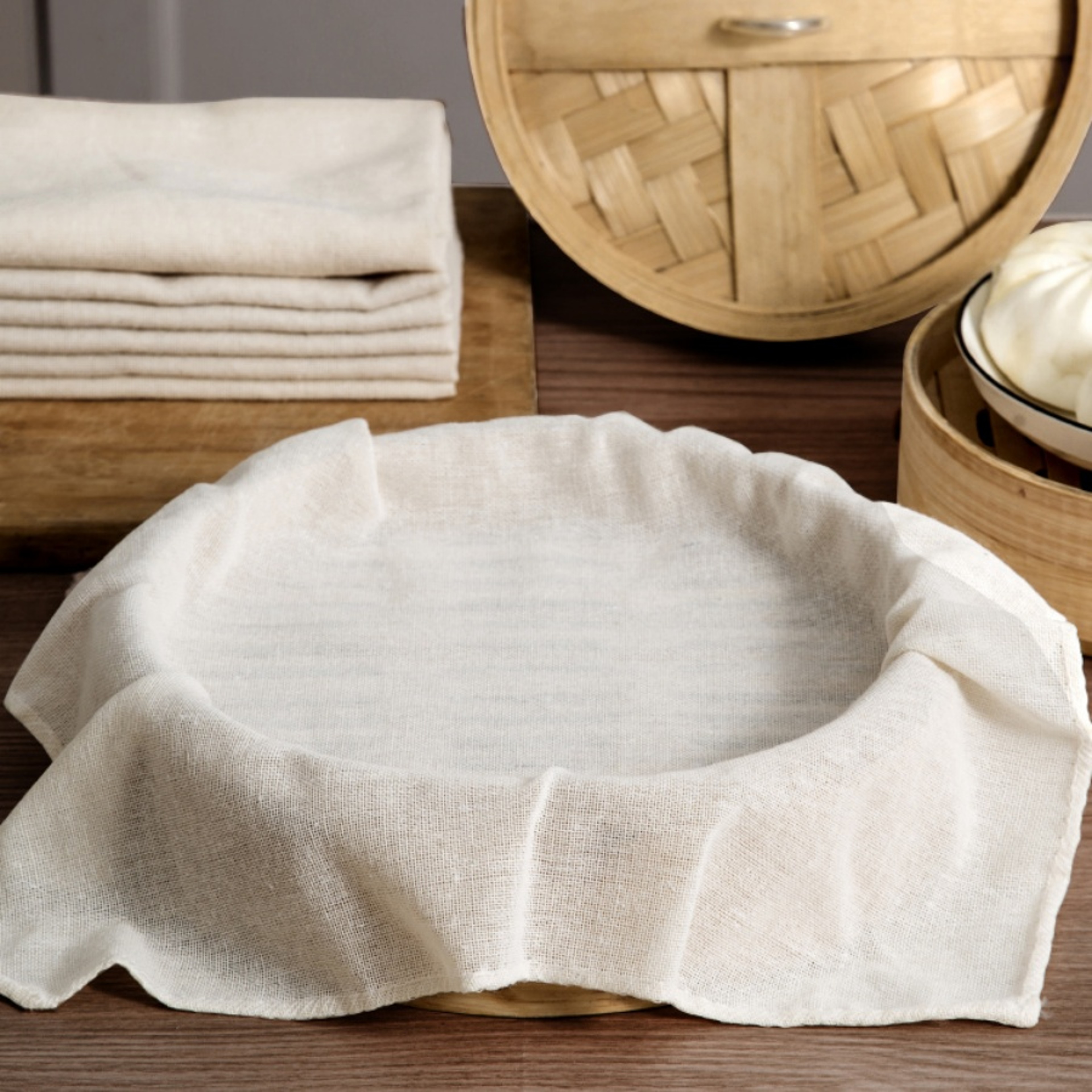 Reusable High Density Cotton Steamer  Filter Cloth For Kitchen Cooking 0