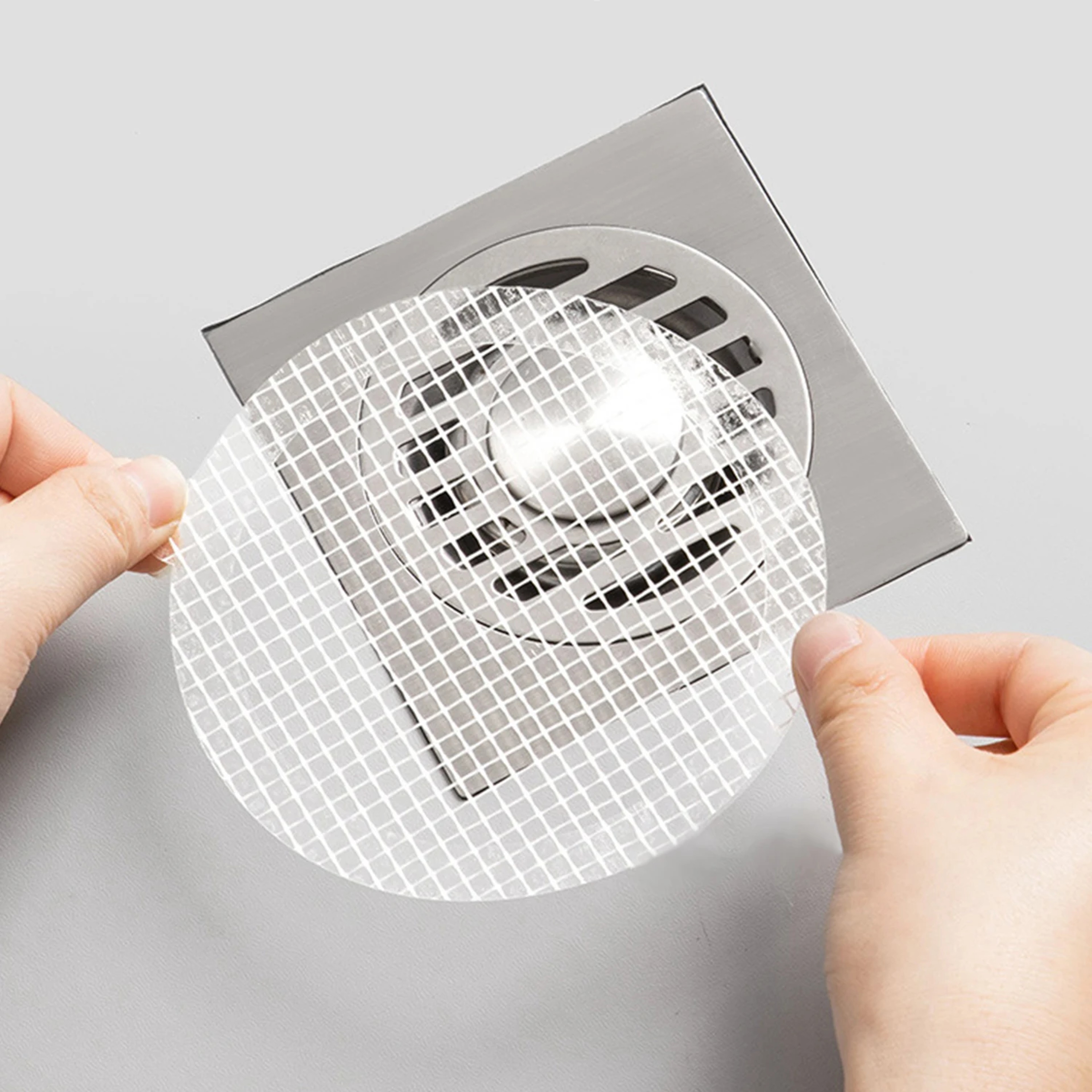 Premium Disposable Floor Drain Stickers with Shower Drain Hair Catcher Filters – view 4