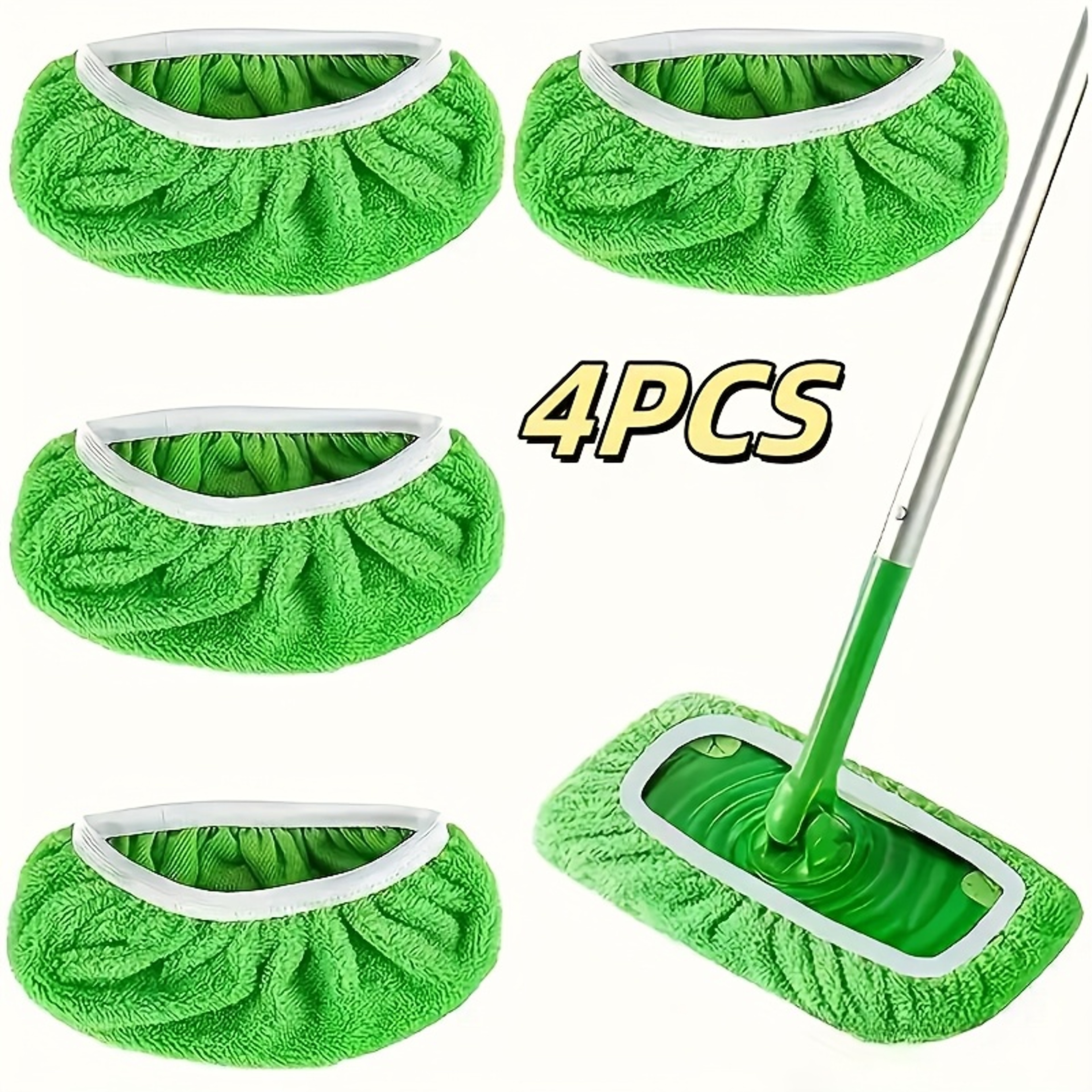 Premium Reusable Microfiber Mop Pads Set High Absorption + Universal Fit – view 8