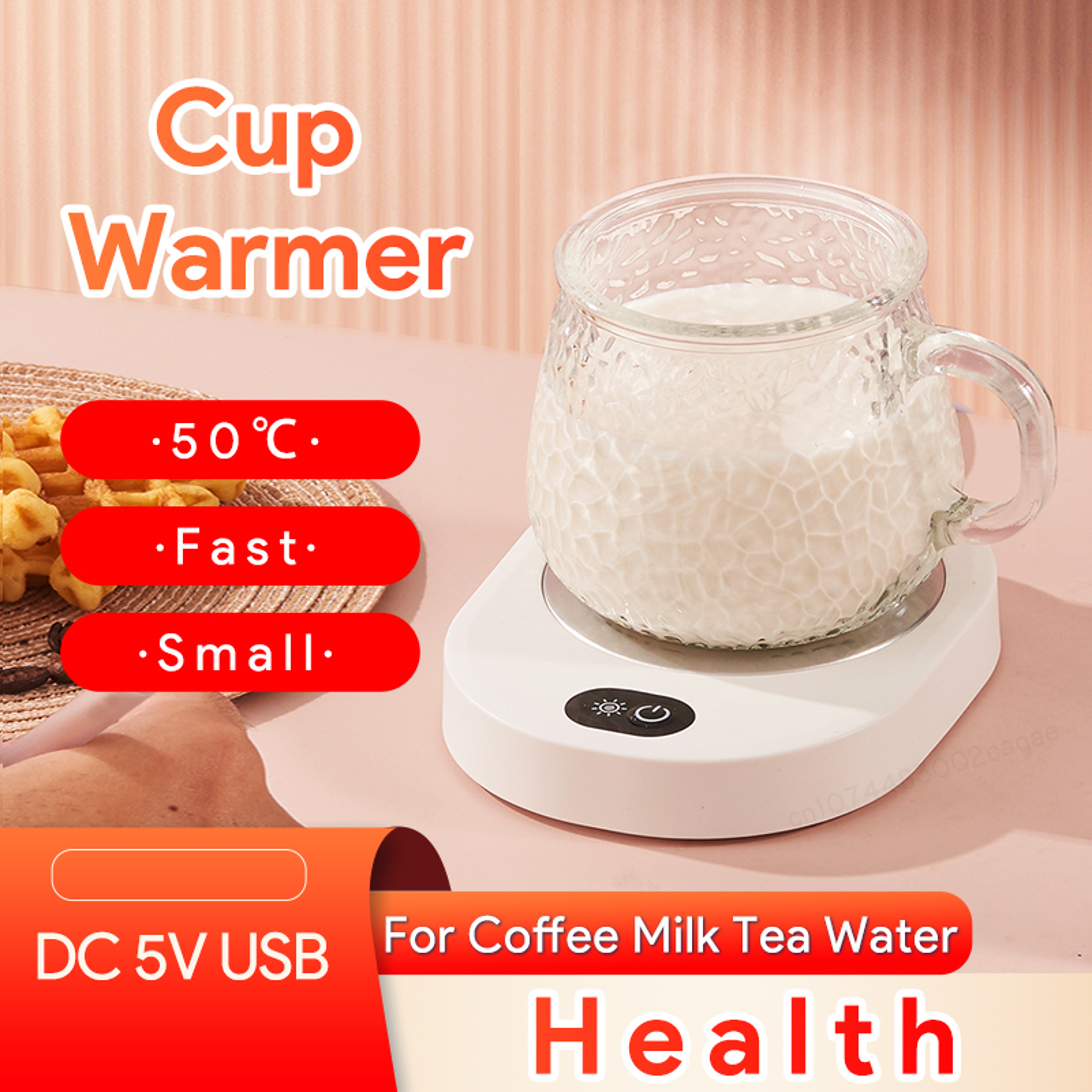 Smart USB Cup Warmer for Desk with Constant Temperature Coffee Mug Heating Pad – view 1
