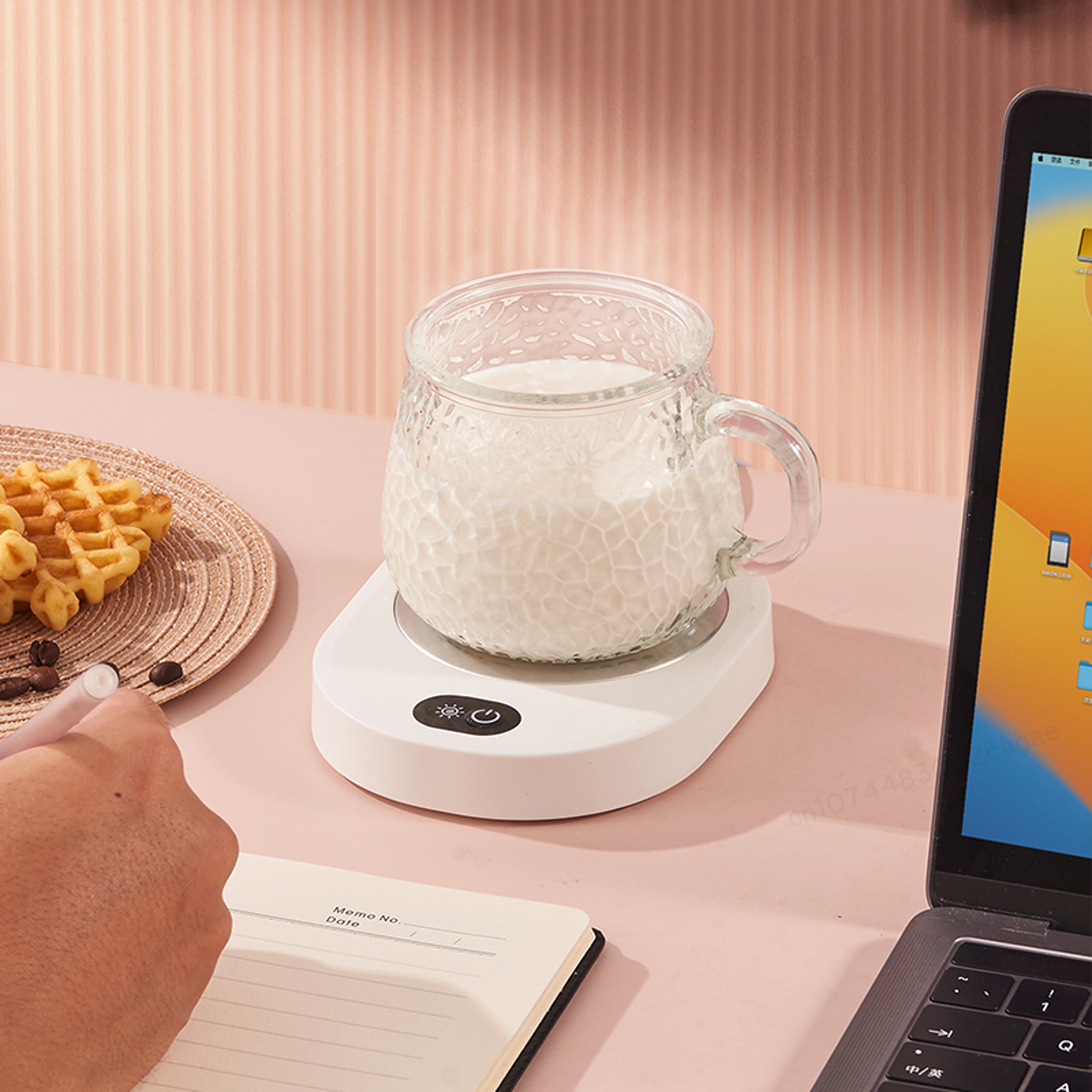 Smart USB Cup Warmer for Desk with Constant Temperature Coffee Mug Heating Pad – view 3