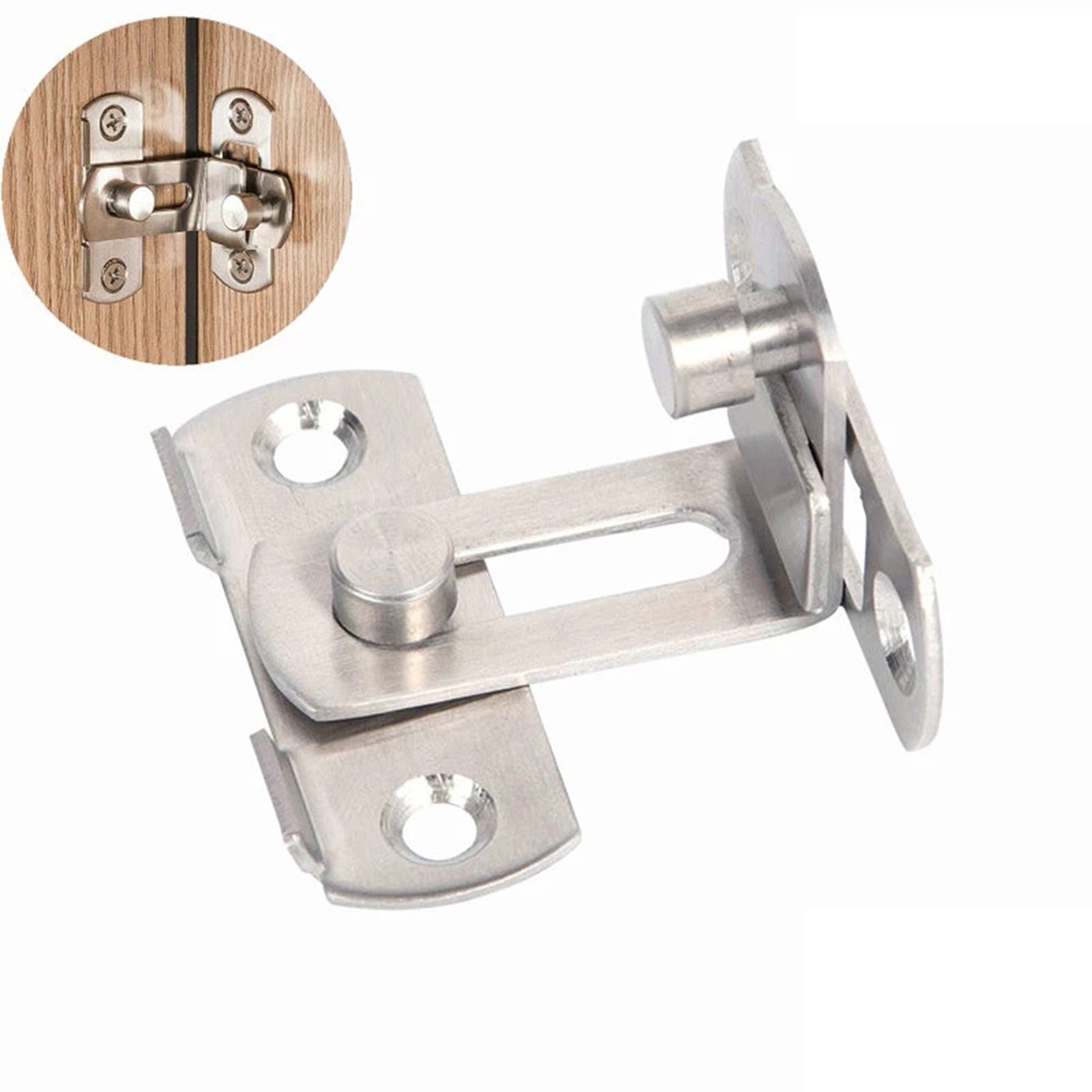 Stainless Steel Door Lock Bolt  Toggle Latch For Cabinets And Sliding Doors 3