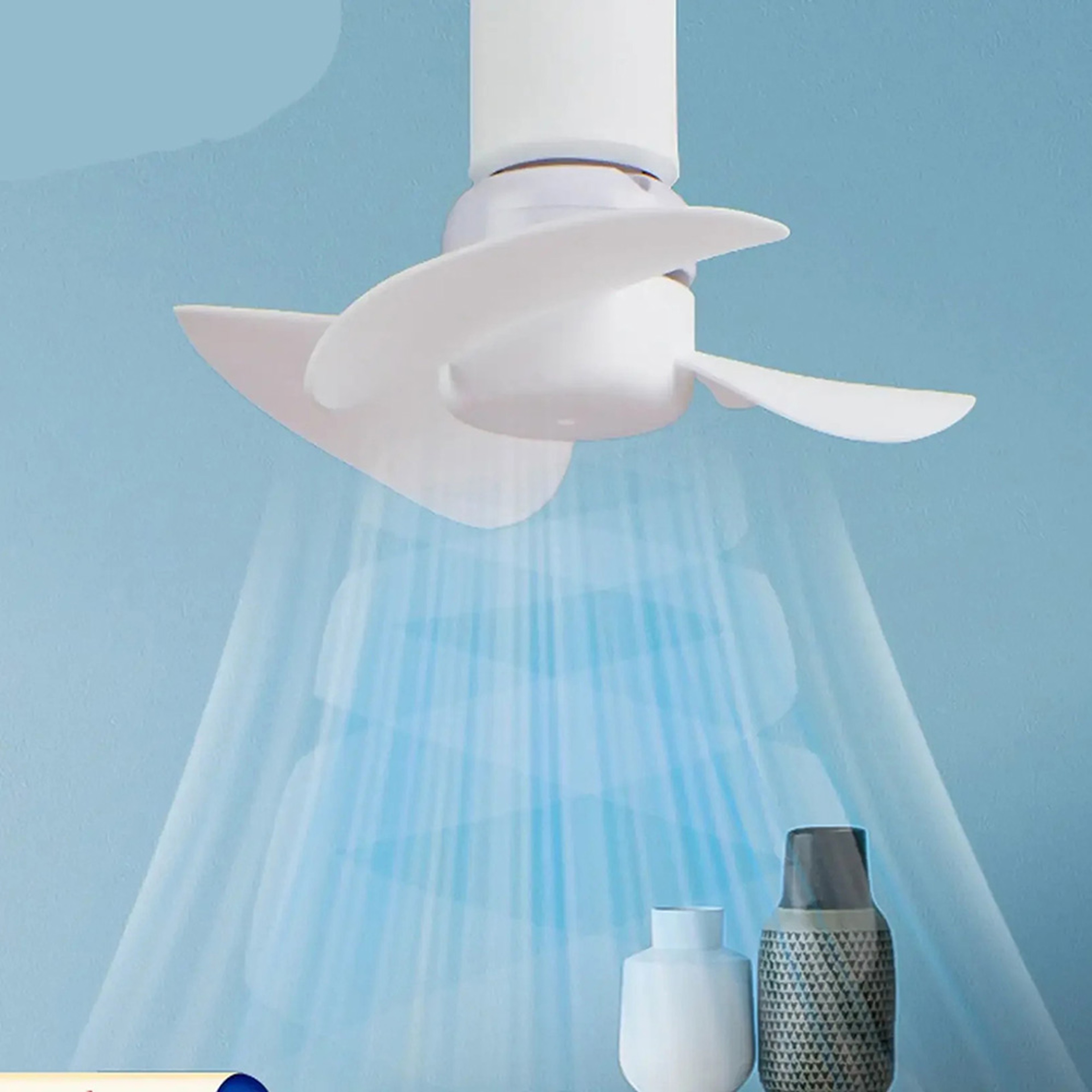Quiet Ceiling Fan Bulb Socket With Brushless Motor For Bedroom And Home Cooling 2
