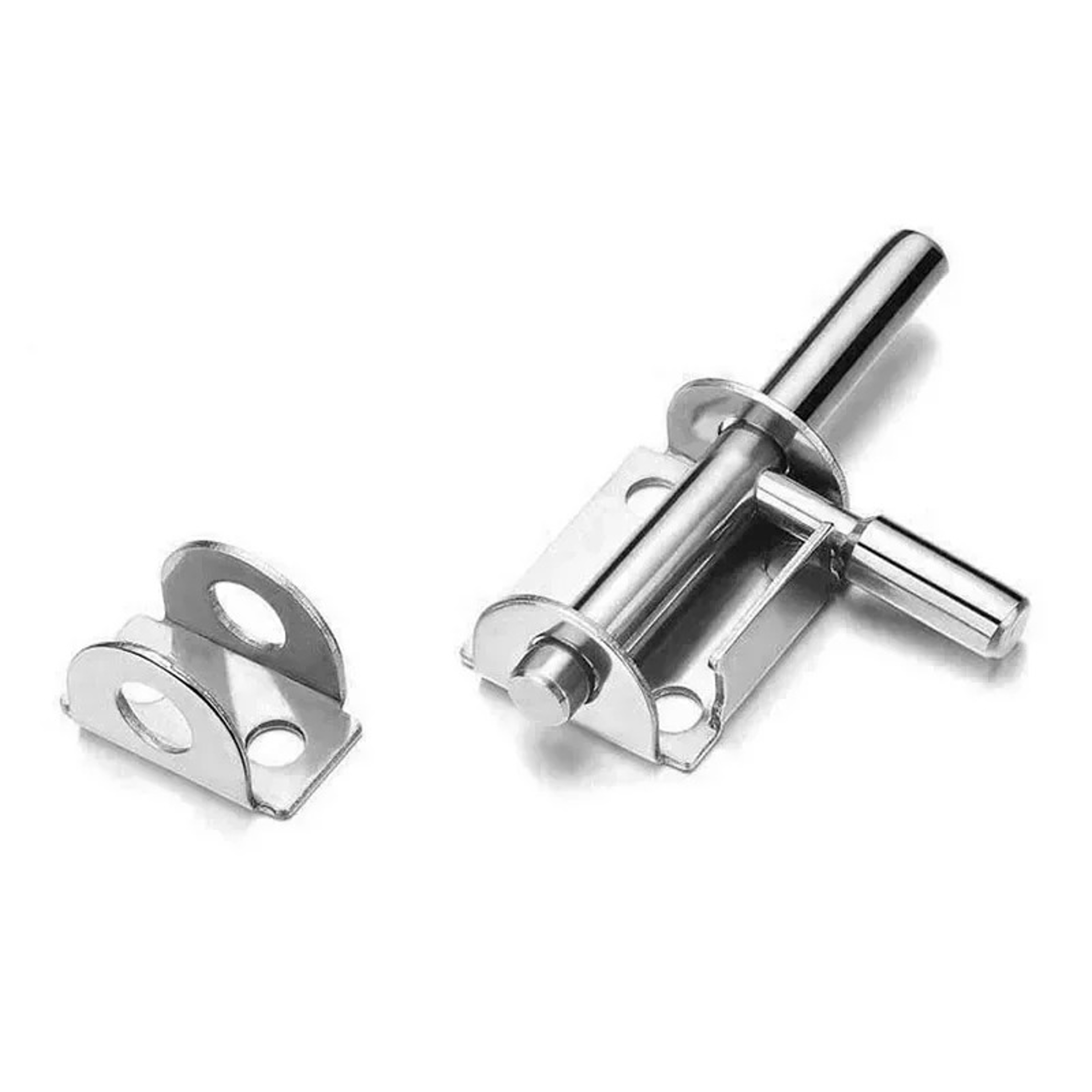 Heavy Duty Sliding Door Latch Security Bolt Lock For Gates Bathroom Doors  Cabinets 5