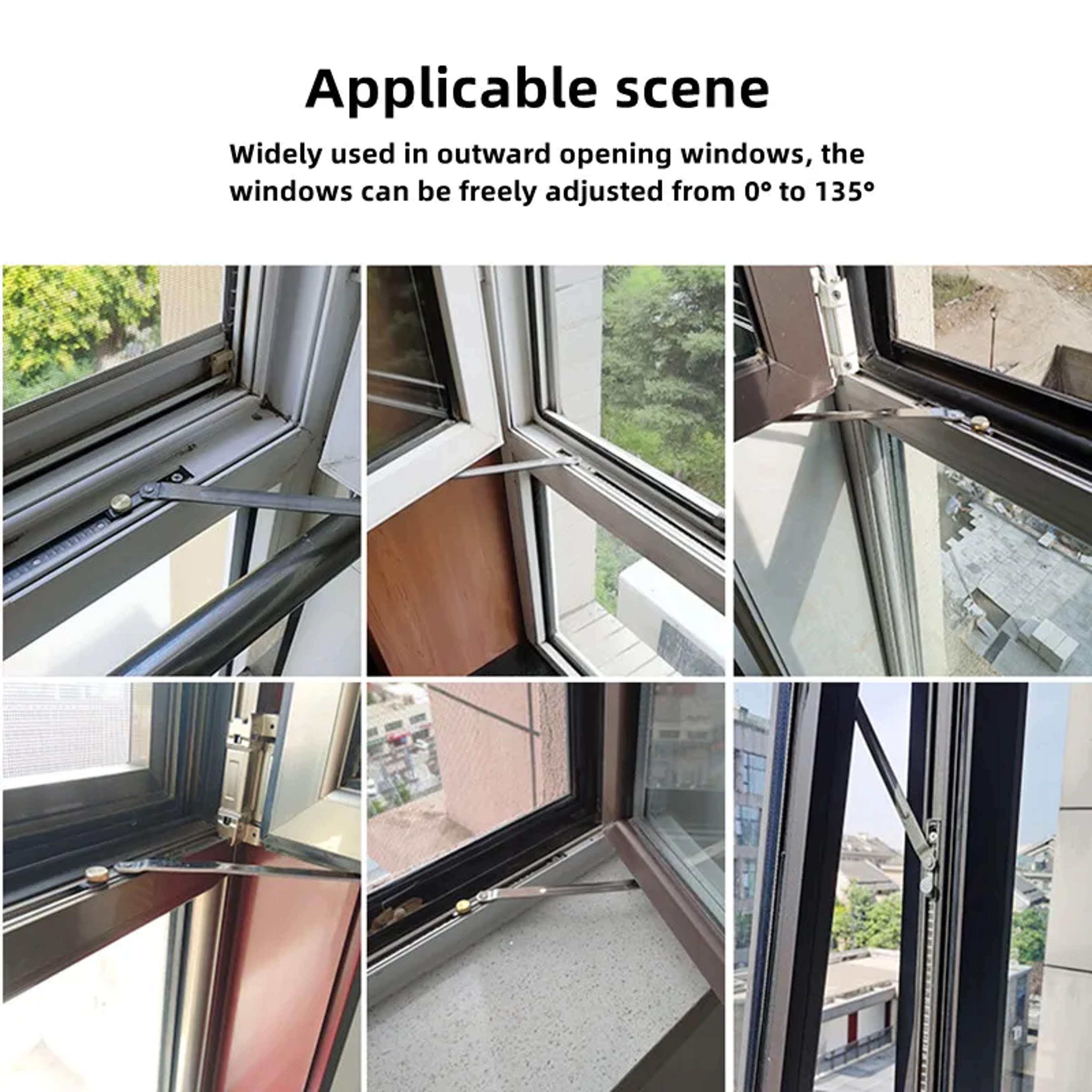 Stainless Steel Window Restrictor Windproof Support Brace and Child Safety Lock – view 6
