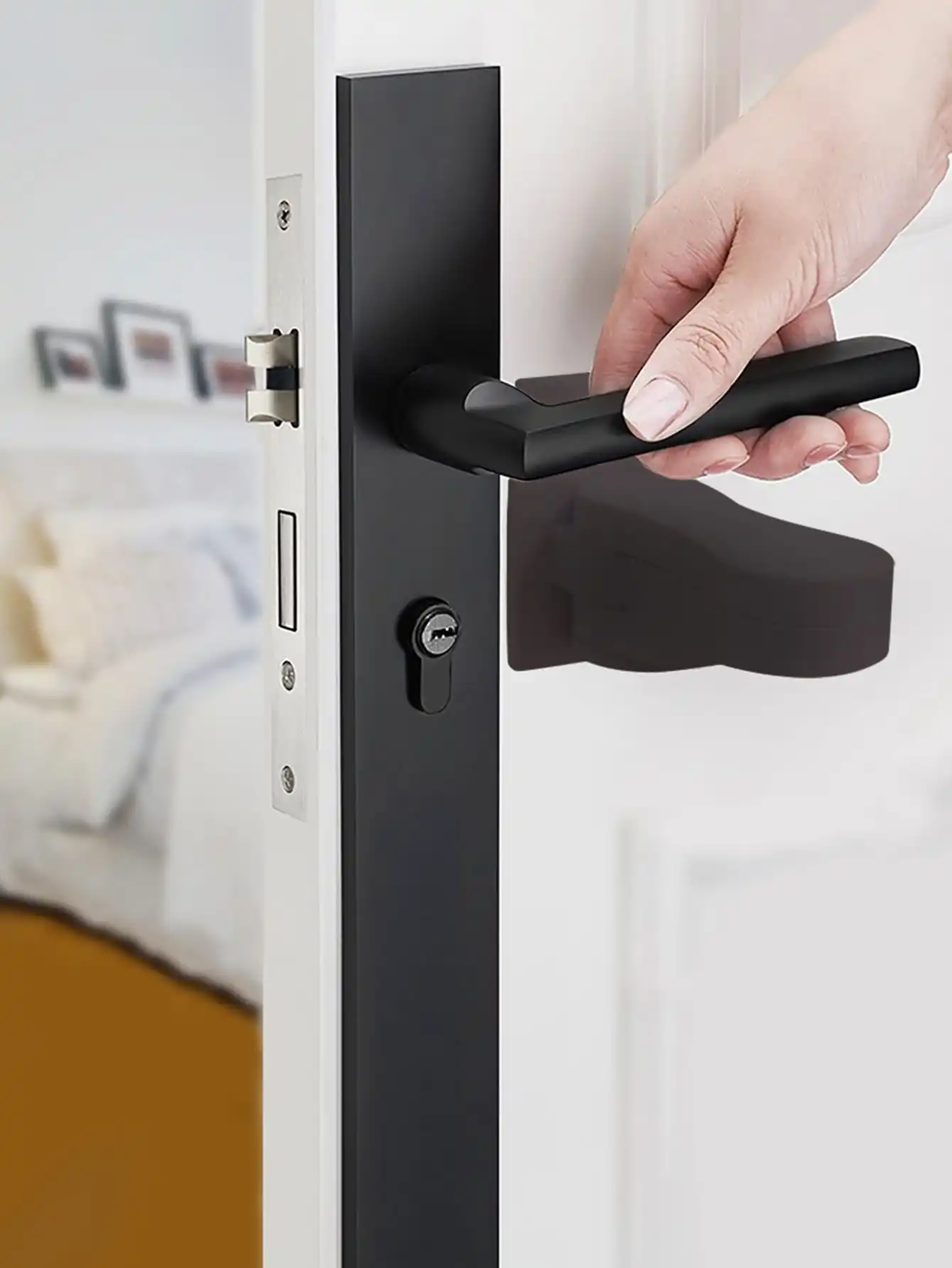 Multi Purpose Child Safety Lock and Door Handle Lock for Cabinets, Drawers & Windows – view 6