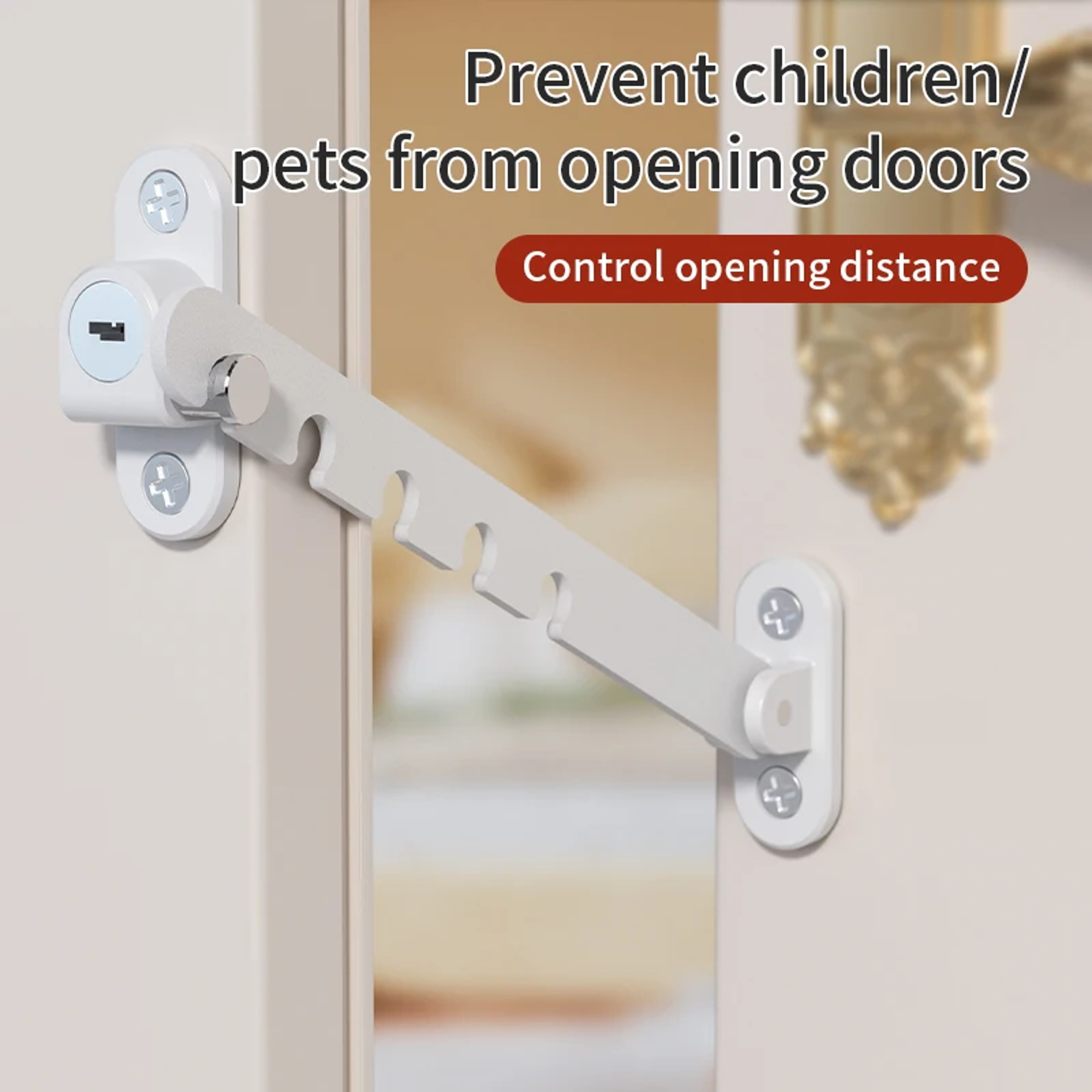 Adjustable Child Safety Window Restrictor Lock for Baby Protection and Fall Prevention – view 4