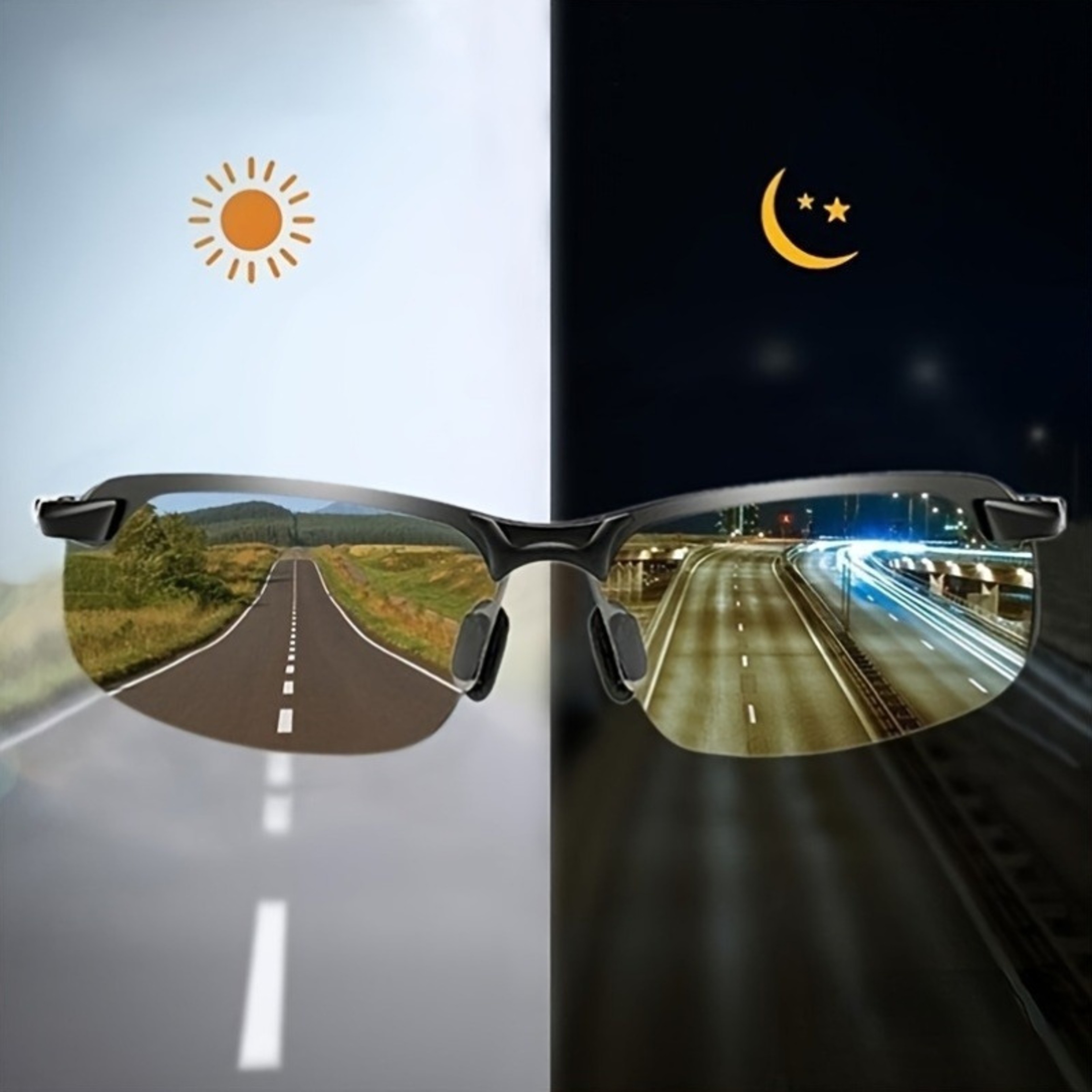 Premium Polarized Day & Night Vision Sunglasses with UV Protection – view 1
