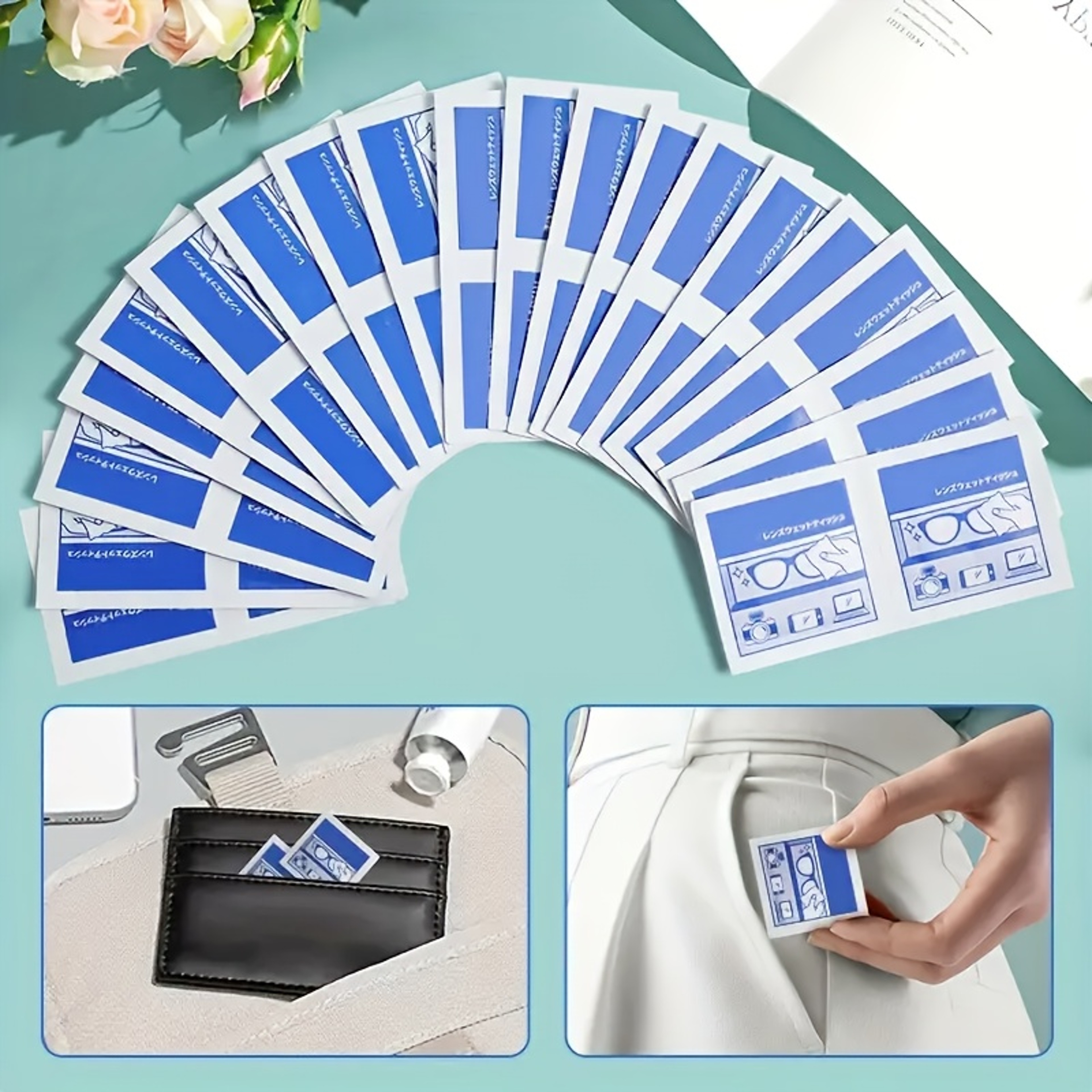 Individually Wrapped Eyeglass Cleaning Wipes  Screen Cleaner For Glasses Phones  Tablets 3