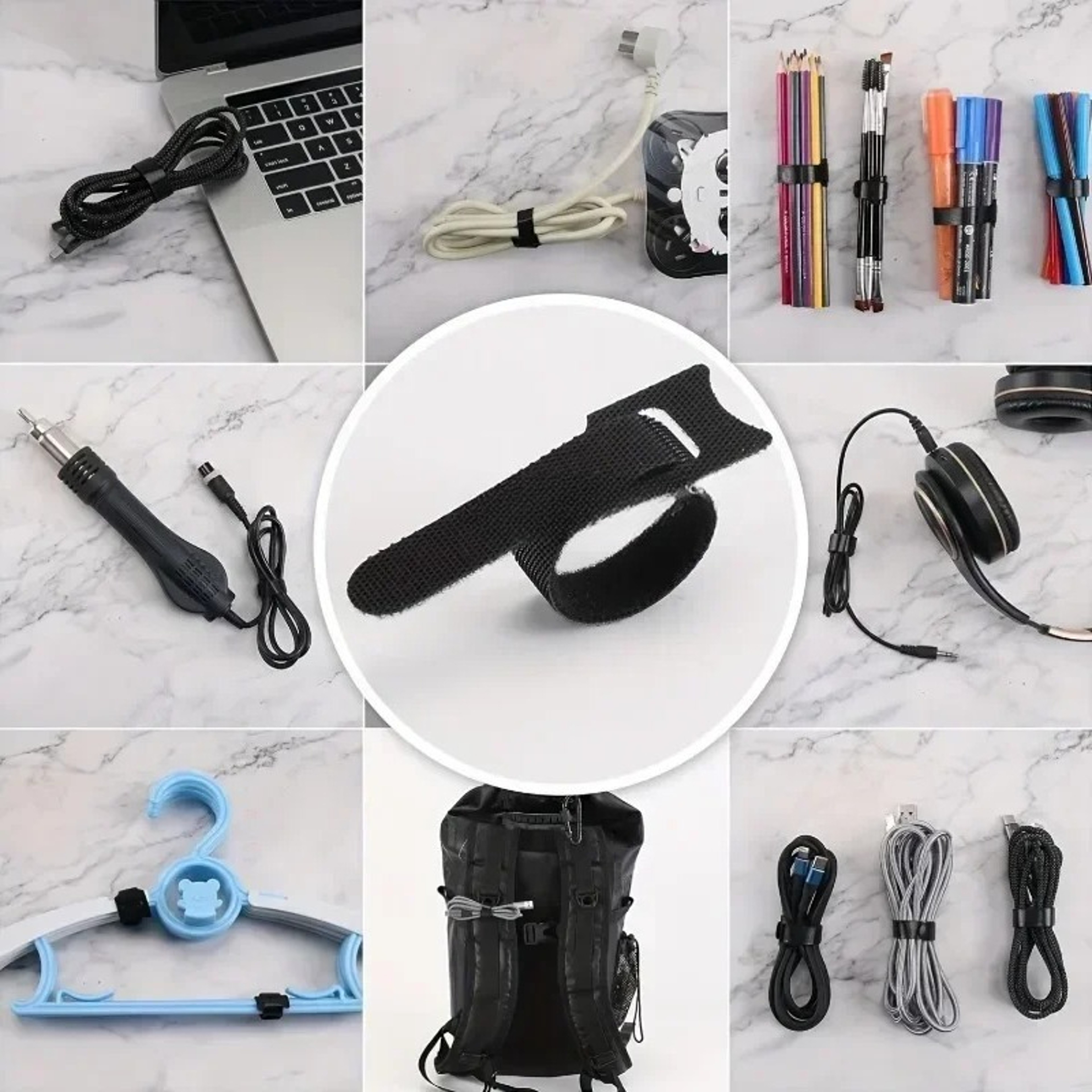 Reusable Cable Organizer Straps for Wire Management and Cord Storage – view 5
