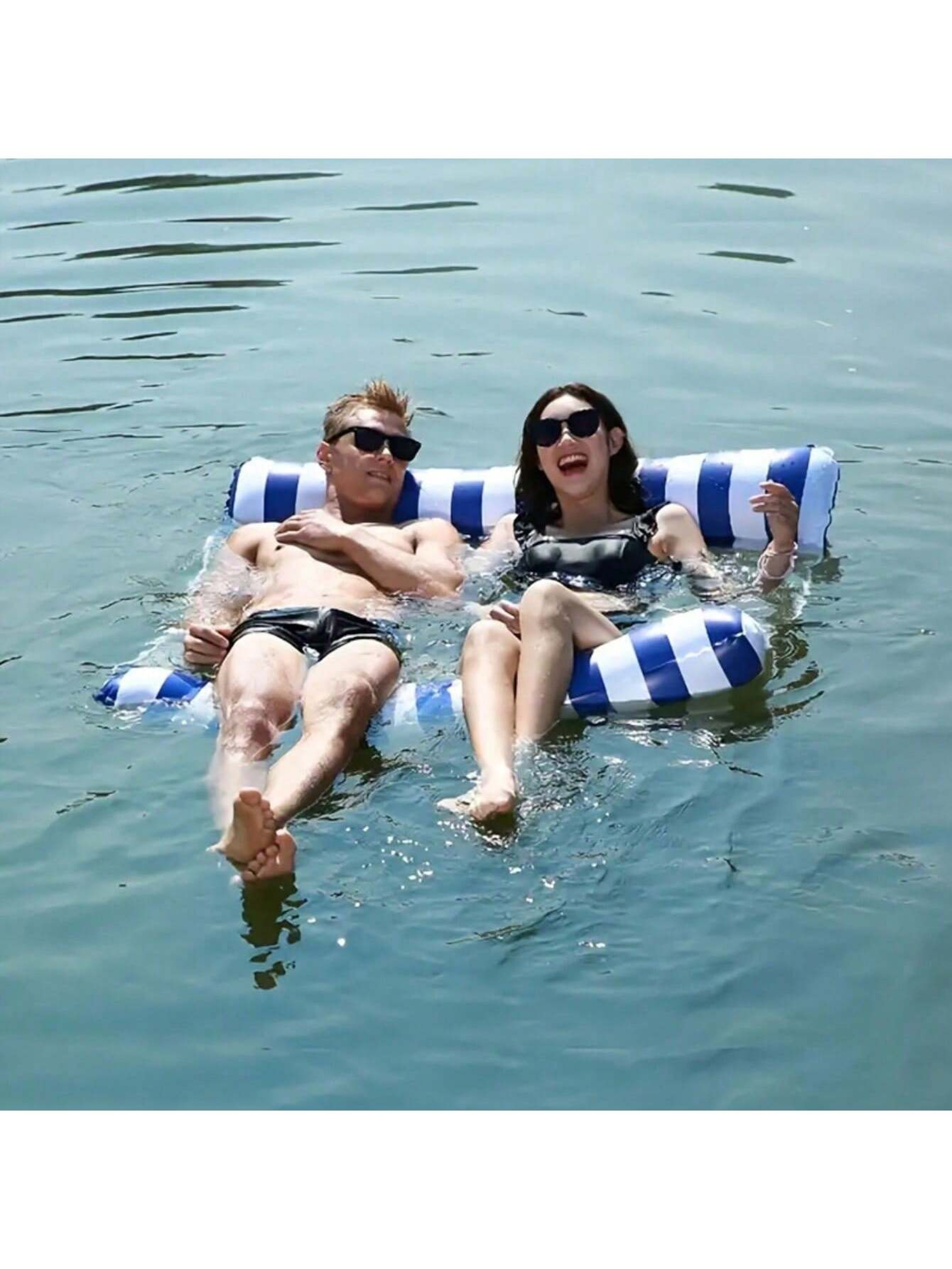 Aqua Lounge Double Water Hammock Float For Pool  Beach Relaxation 1