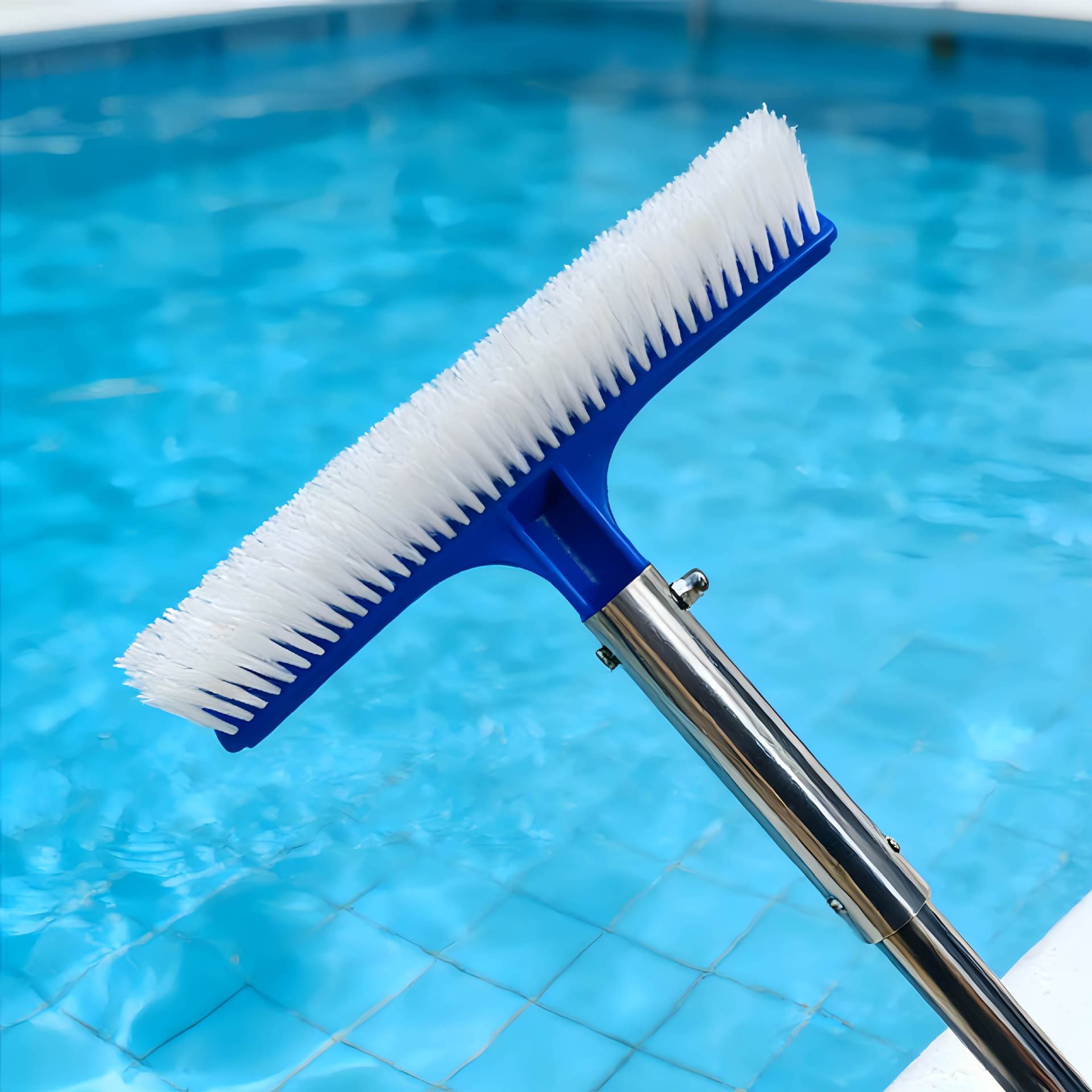 Premium Pool Maintenance Kit with Pool Skimmer Net, Adjustable Pole & Dual Brushes – view 5
