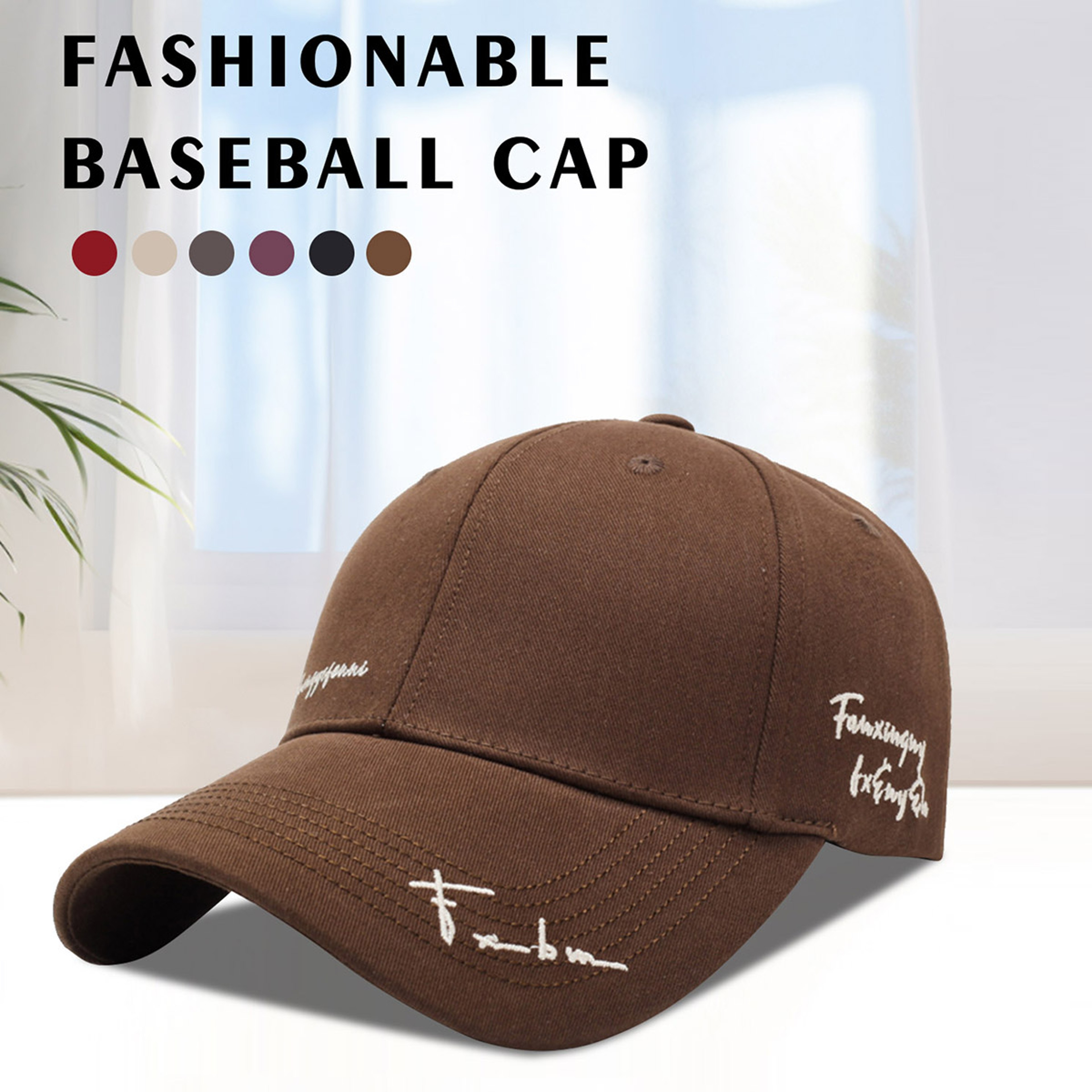 Face Slim Wide Brim Sun Protection Baseball Cap for Women & Men – view 1