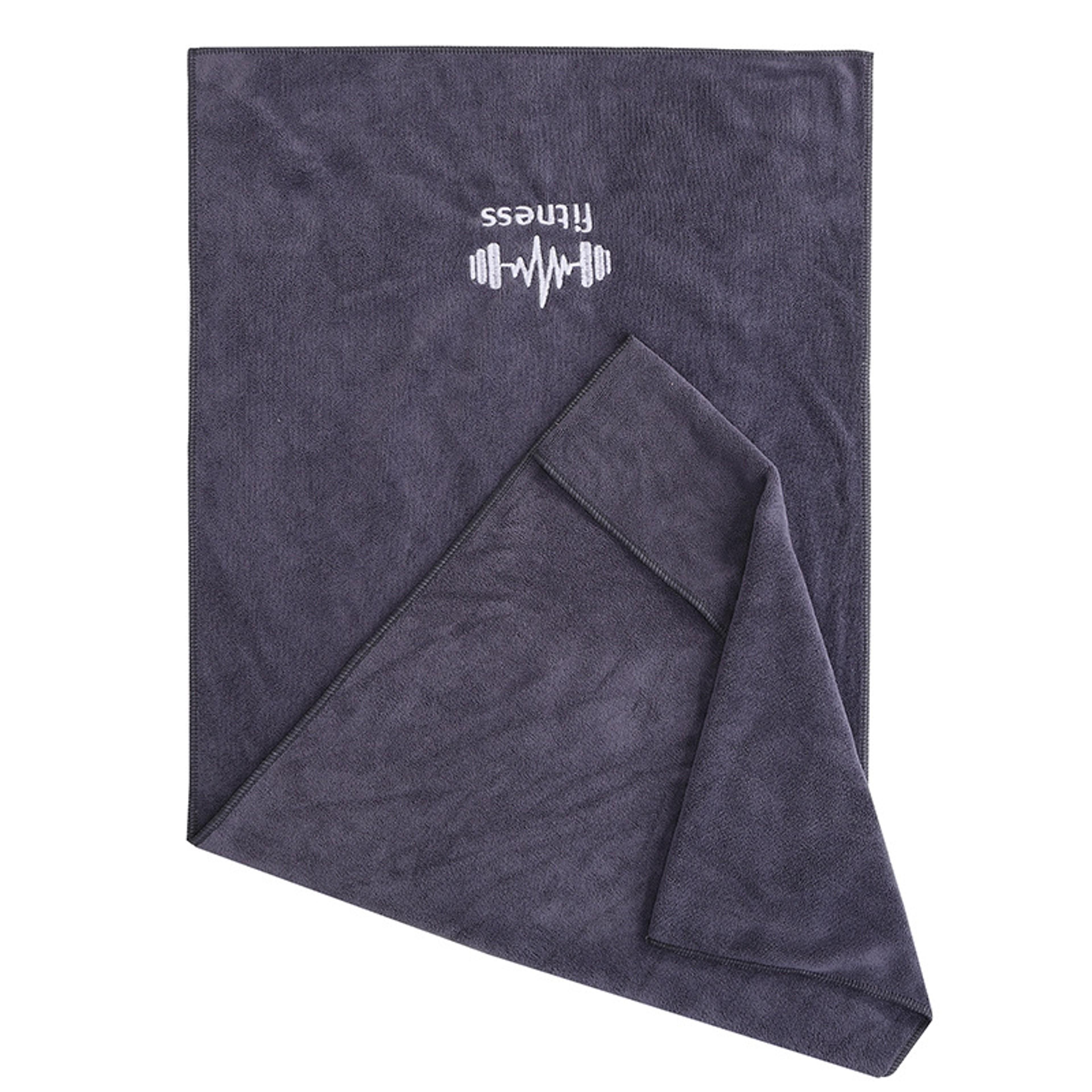 Grey Quick Dry Microfiber Gym Towel Sweat Absorbent Sports Mat For Fitness Basketball  Running 1