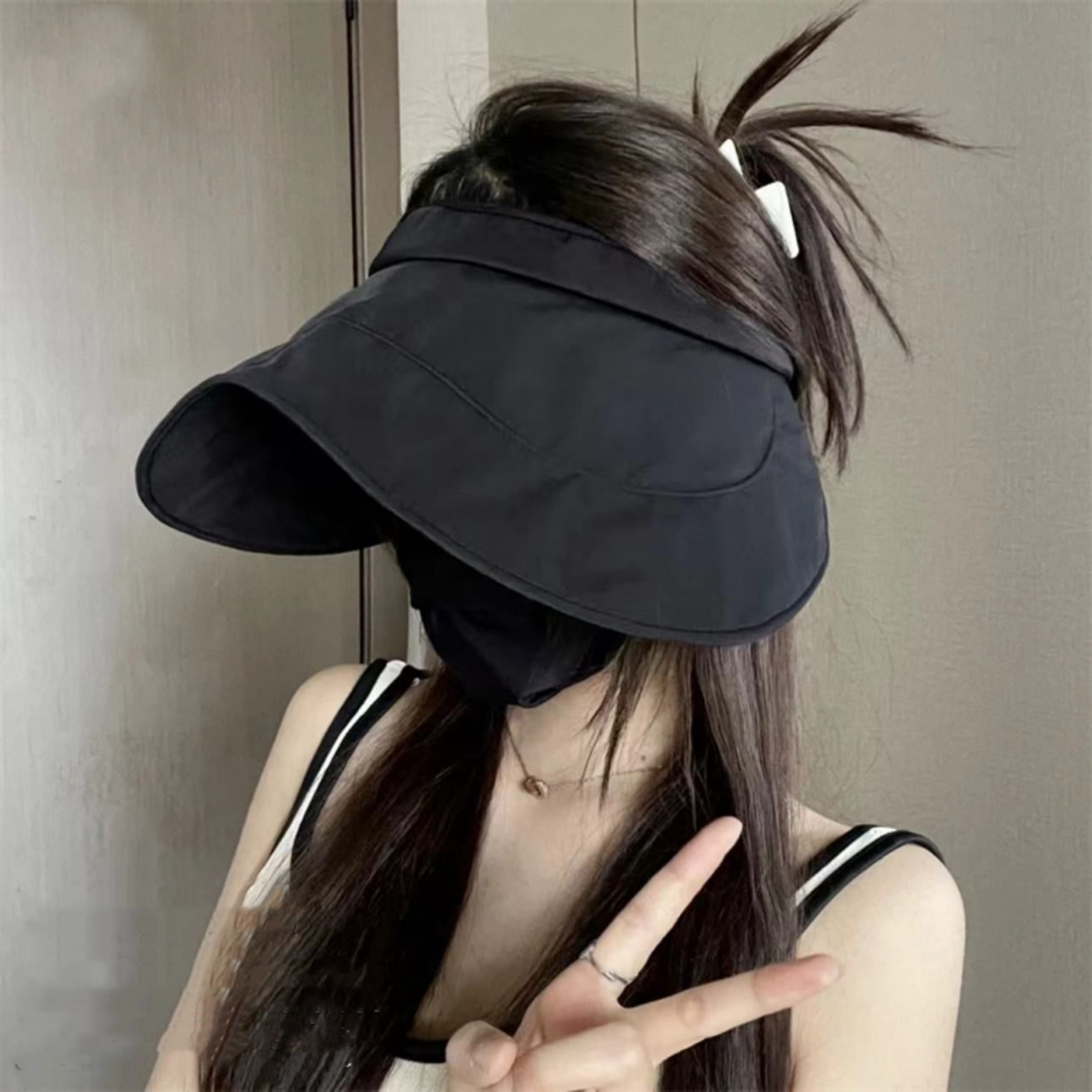 Wide Brim UV Protection Sun Visor Hat Foldable Breathable Beach Sun Hat 3