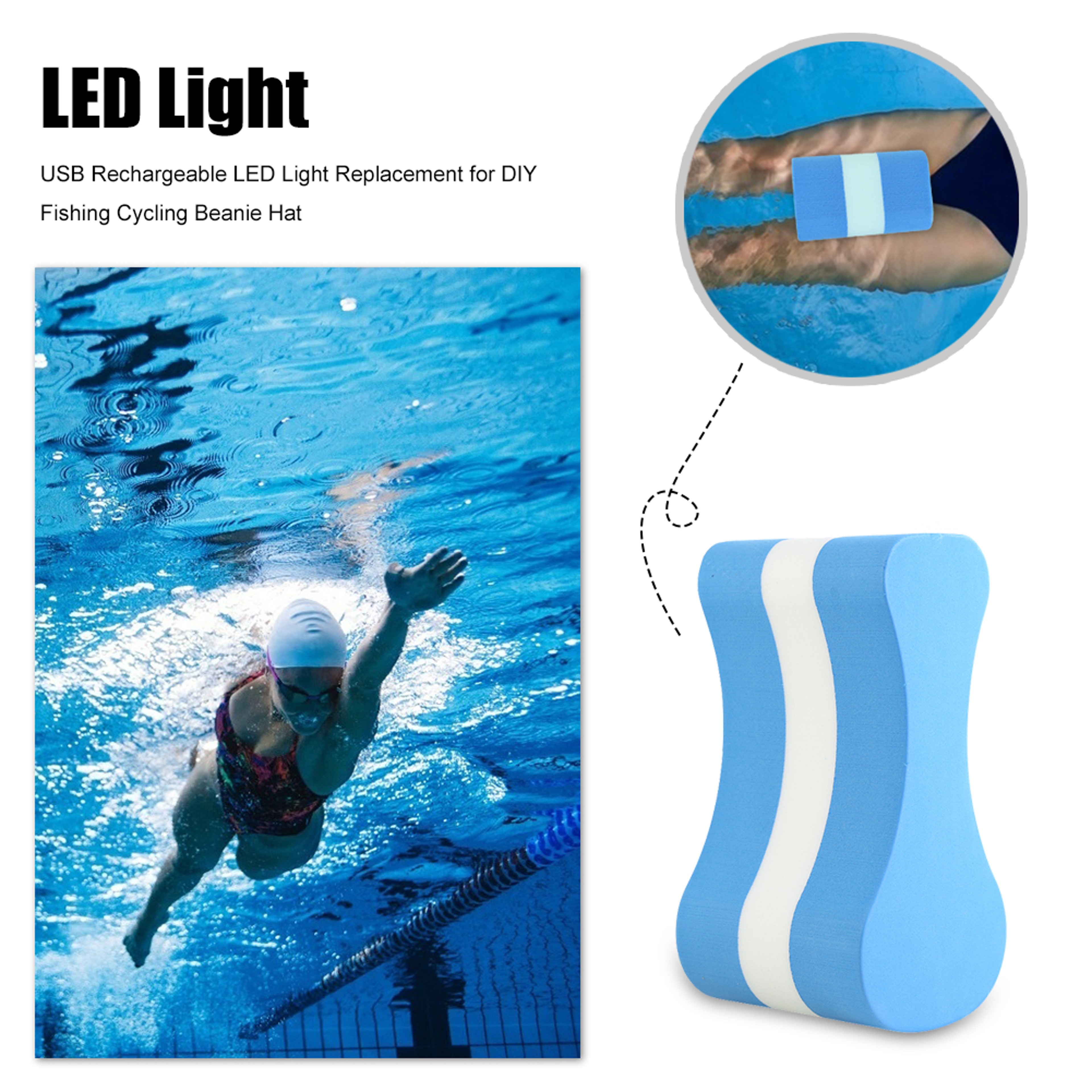 Hydro Glide EVA Pull Buoy Swim Trainer for Adults & Kids Swimming Training Aid Leg Float – view 2