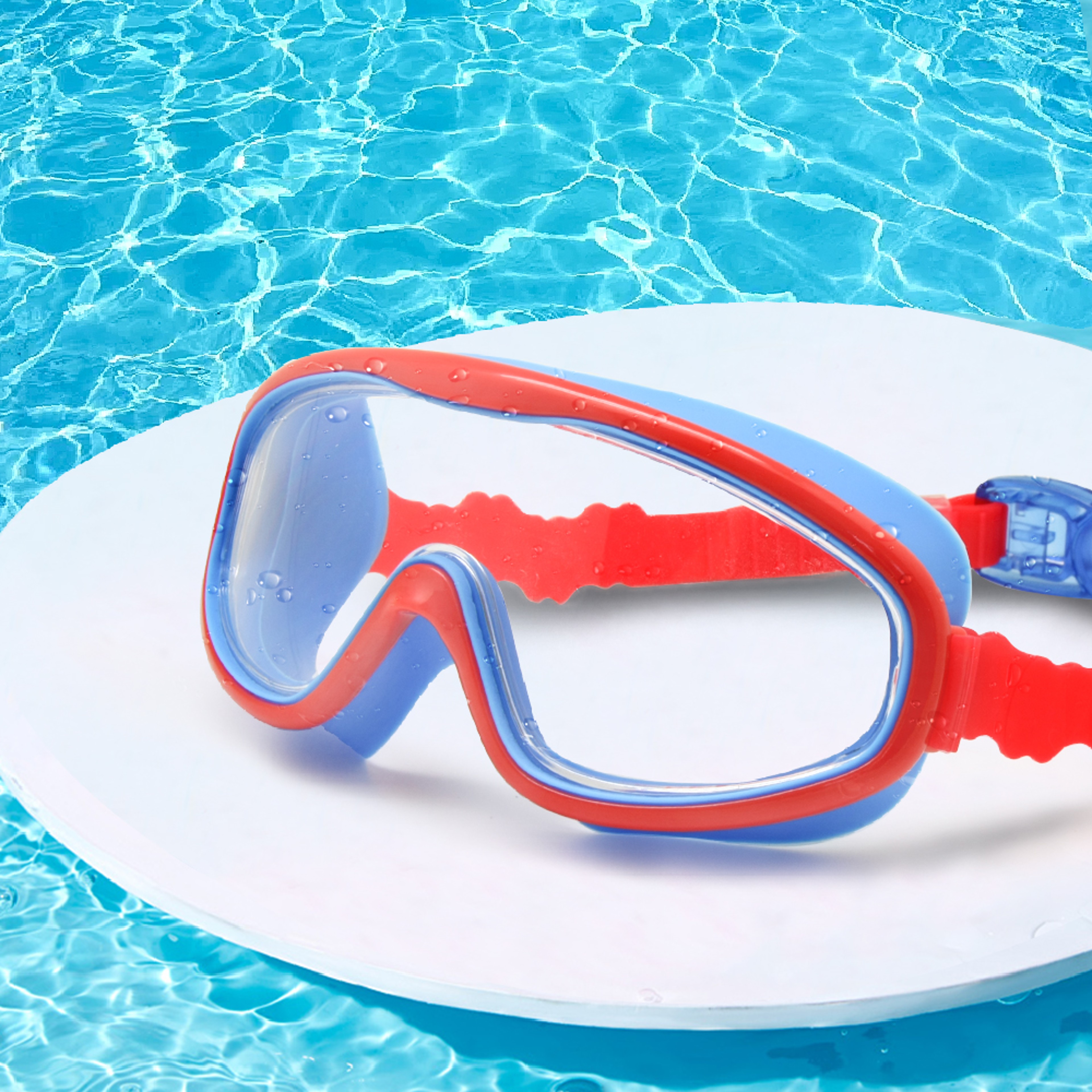 Kids Swim Goggles Anti Fog UV Protection Wide Vision Snorkeling Mask 0