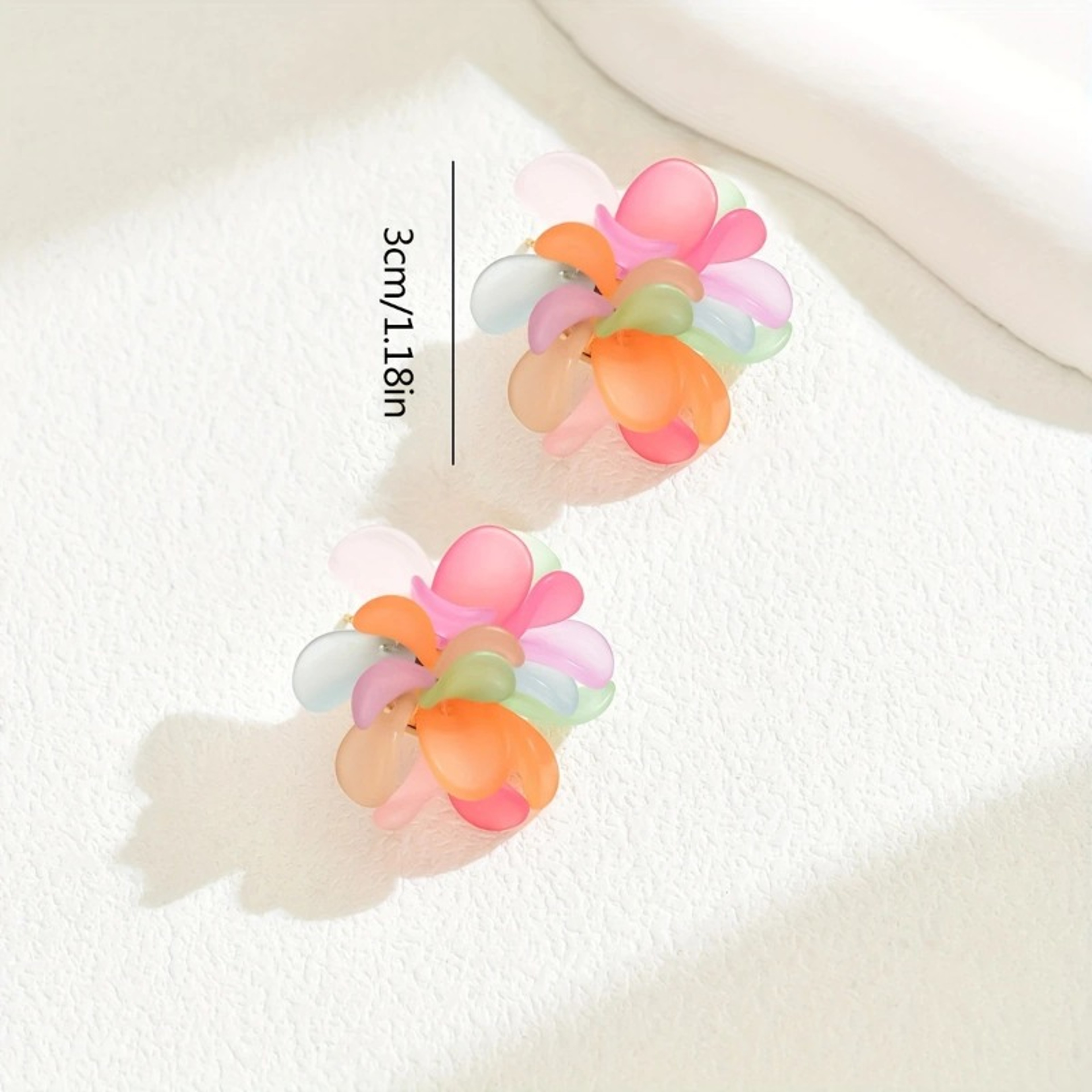 Color Bloom Embroidered Flower Drop Earrings Colorful Floral Statement Earrings For Women 3
