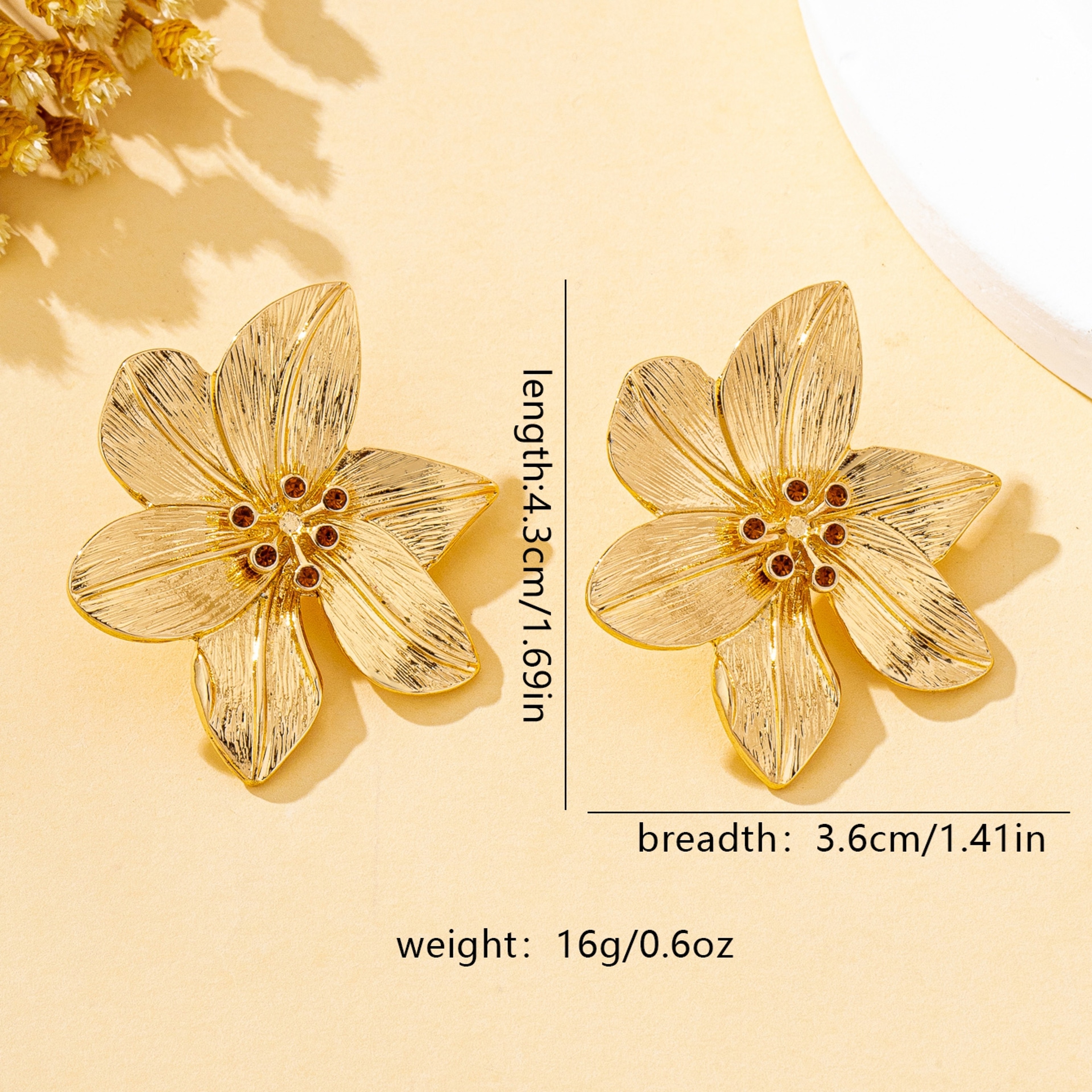 Bloom Spark Floral Statement Earrings for Women – view 6