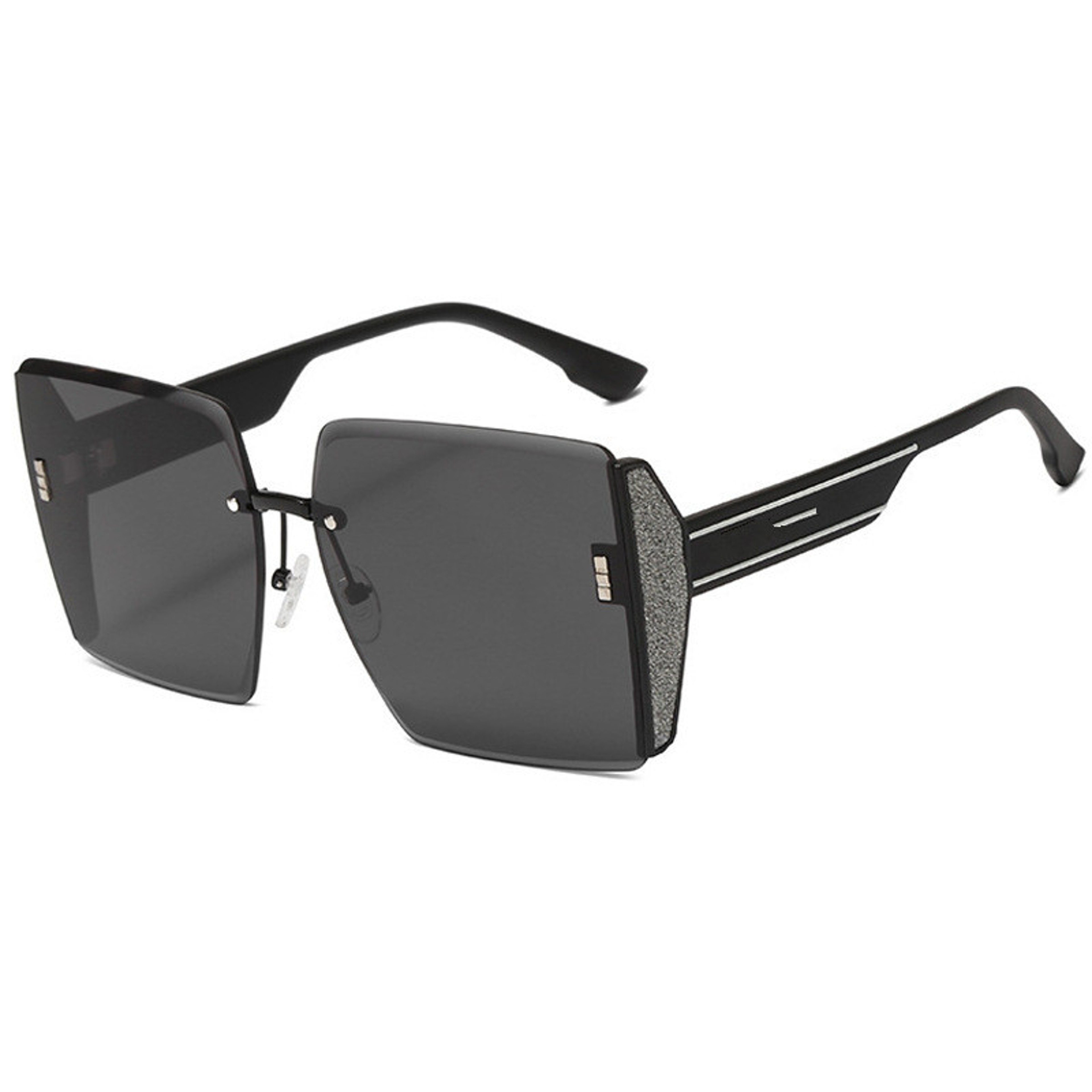 Luna Edge Rimless Sunglasses  Retro Square Gradient Sunglasses For Women 3