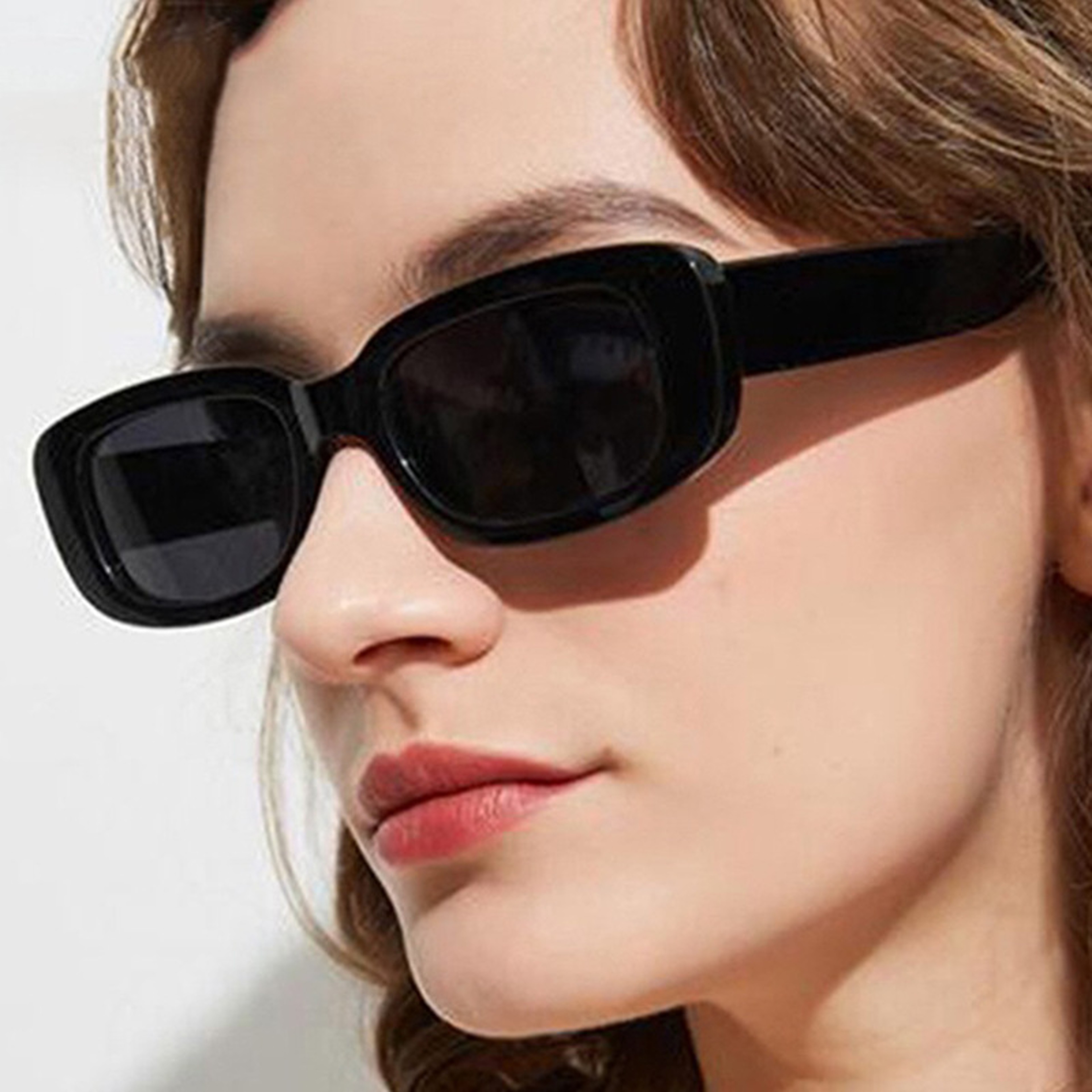 Vintage Square Retro Sunglasses For Women Fashion Designer Rectangle Shades 1